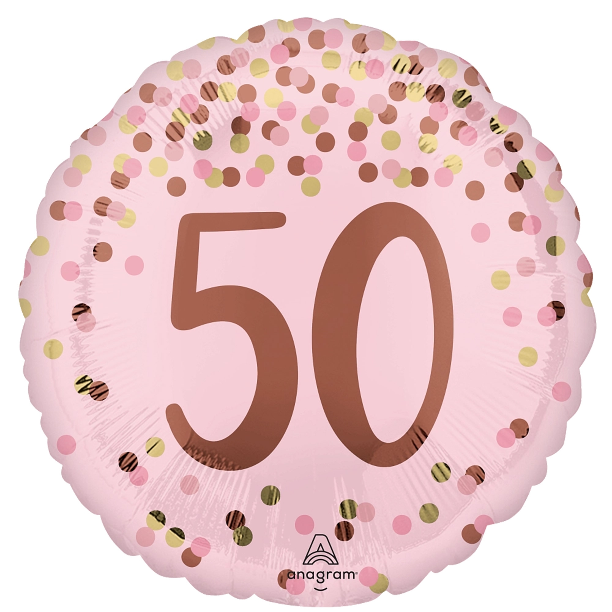 Folienballon Pretty Pink "50" 45cm Symbol, Nummer, Text