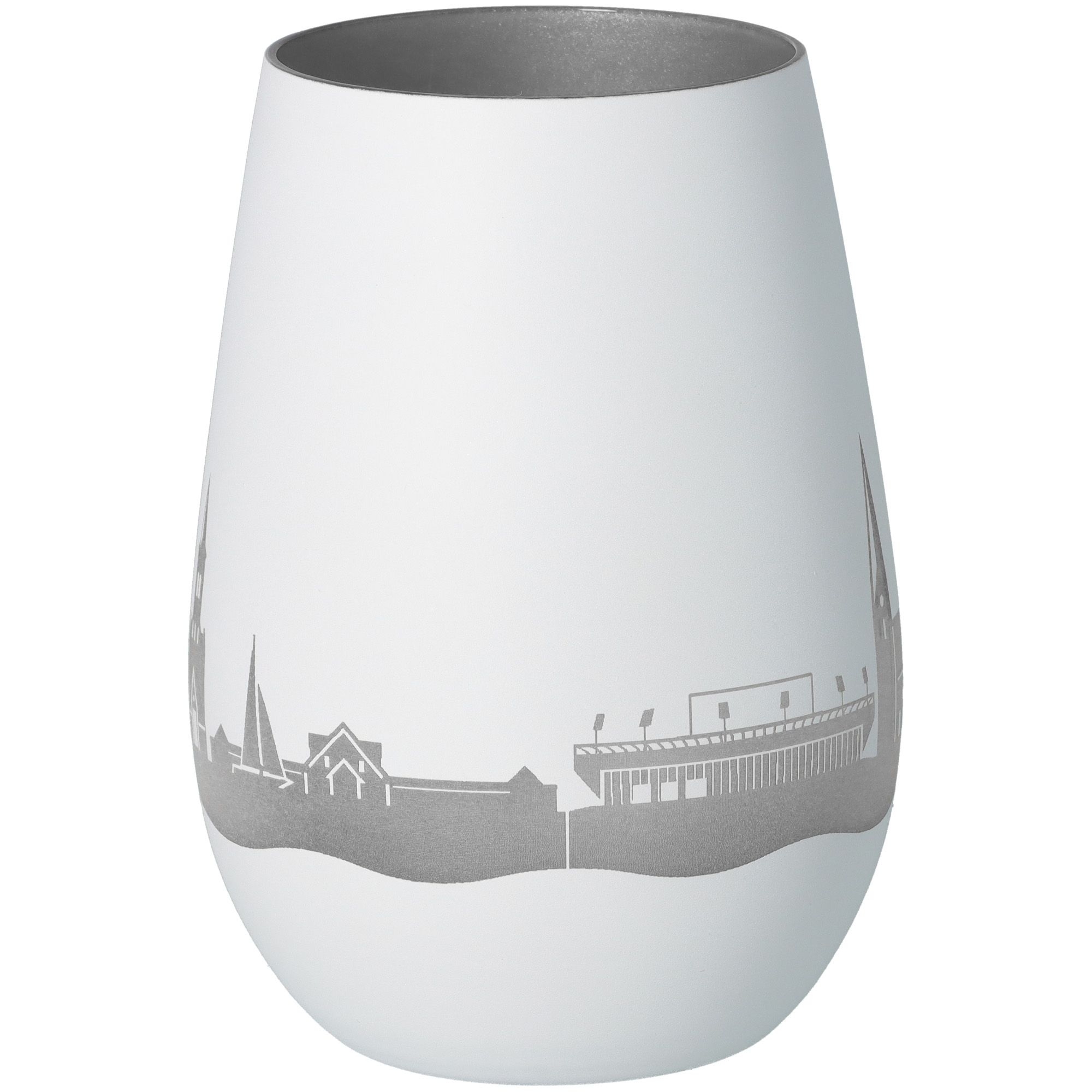 Windlicht Skyline Eutin Weiß/Silber Töpferei, Krug, Vase, Glas