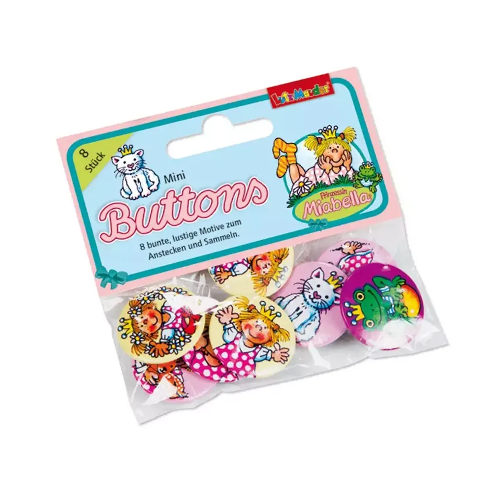 Prinzessin - 8 Minibuttons "Prinzessin Miabella"