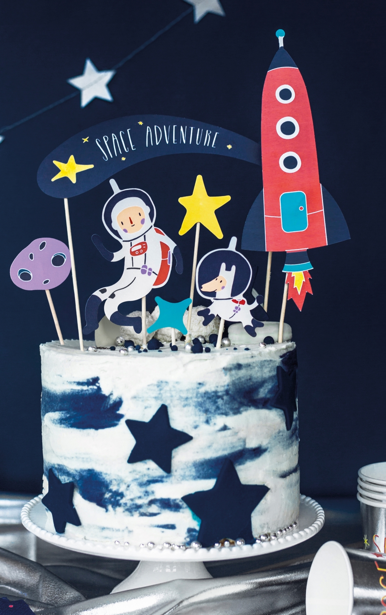 Weltraum - Kuchendekoration Weltraum - Kuchendekoration