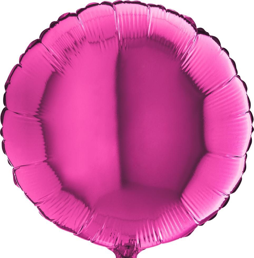 Folienballon Rund Magenta 45cm Folienballon Rund Magenta 45cm