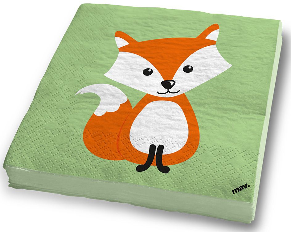 Servietten Waldtiere, 20 Stück Servietten Waldtiere, 20 Stück