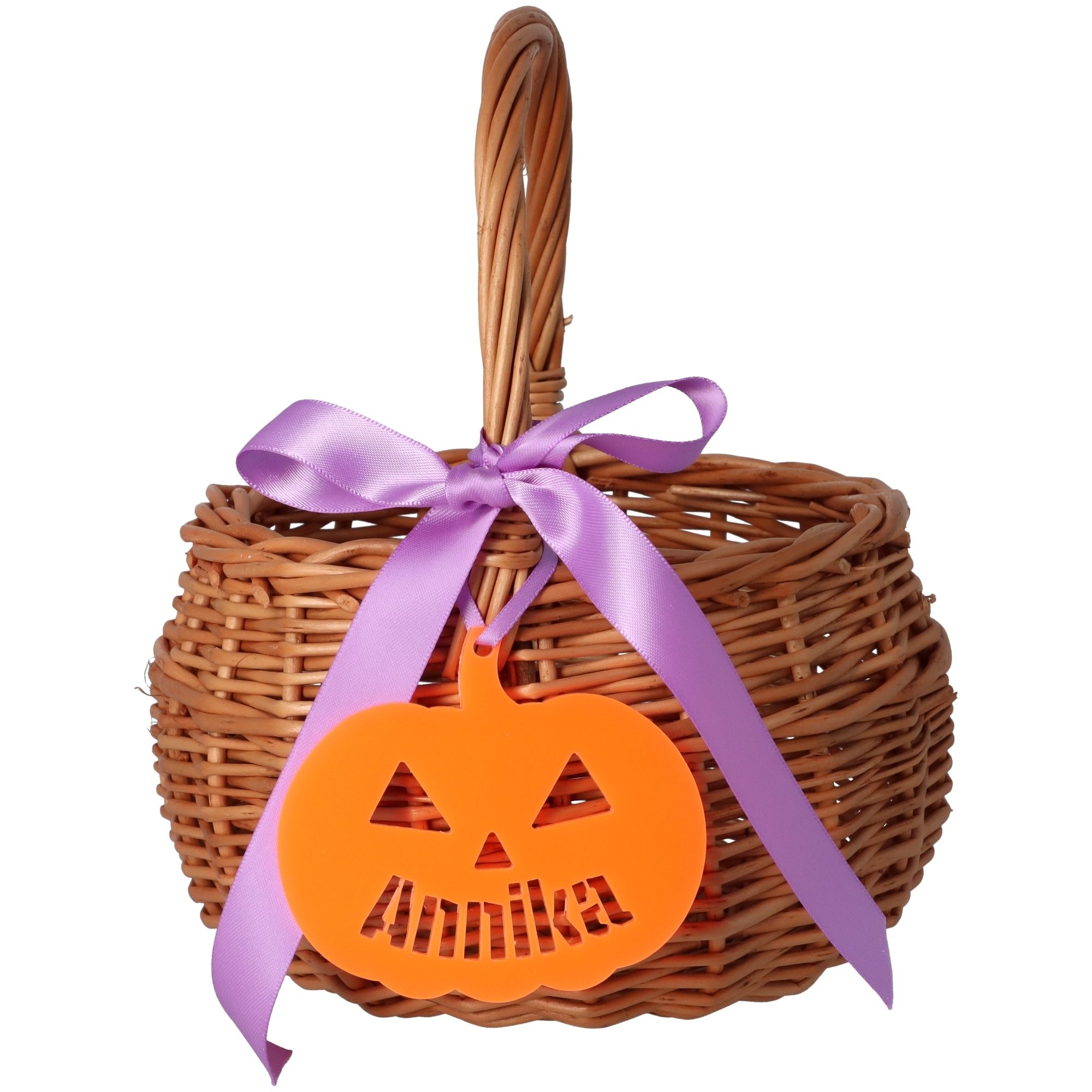 Halloweenkörbchen mit Namen "Kürbis" Korb, Zubehör, Tasche, Handtasche