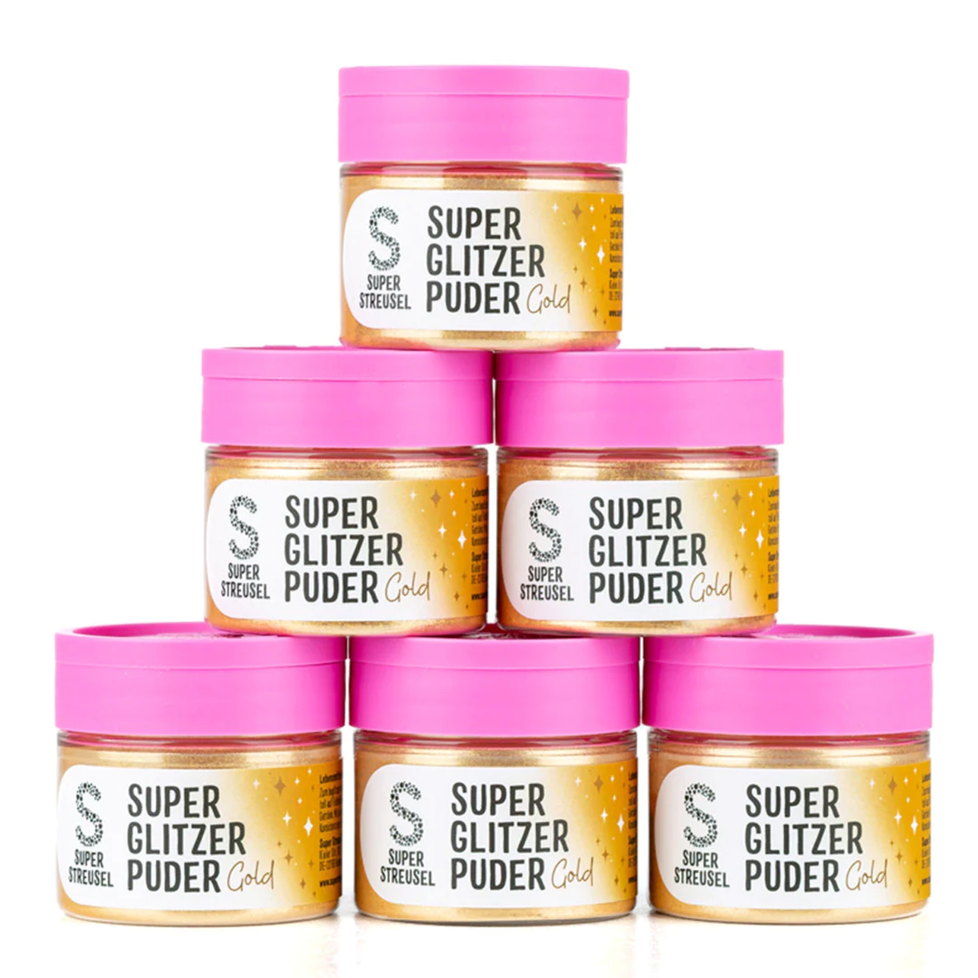 Super Streusel SuperGlitzerPuder Gold 10 g Klebeband, Essen, Erdnussbutter, Kann, Zinn