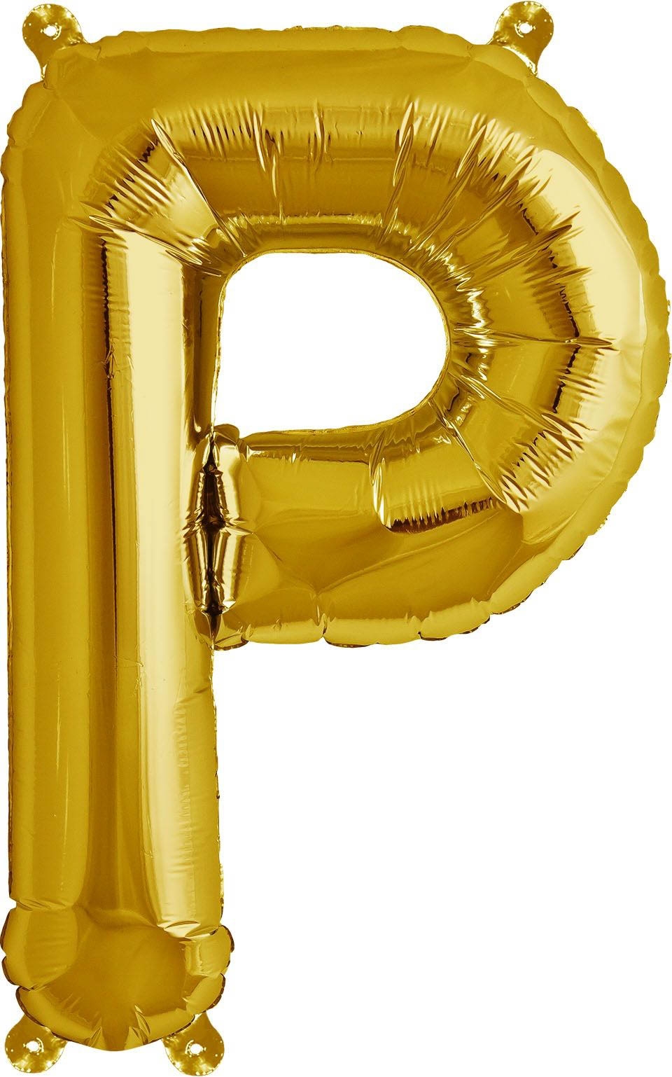 Luftballon Buchstabe P Gold 40cm Luftballon Buchstabe P Gold 40cm