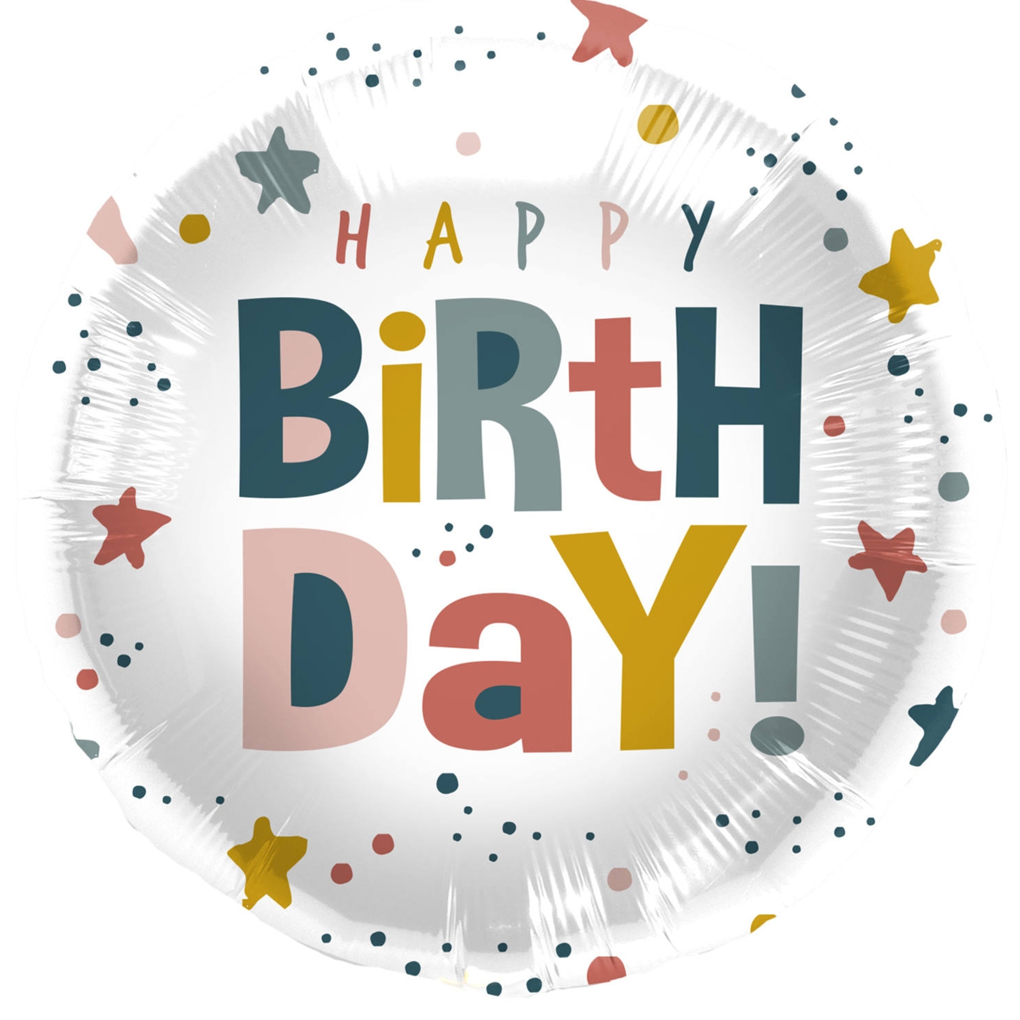 Folienballon "Birthday Twinkle Dots" 45cm Folienballon "Birthday Twinkle Dots" 45cm