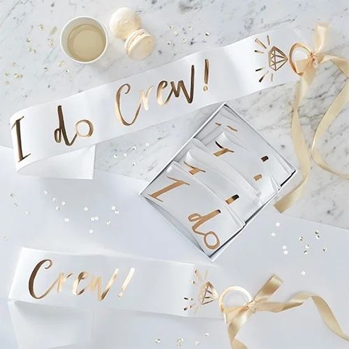 Geschenkband, Riese Geschenkbänder, Wedding decor, Satin Band, I do Crew