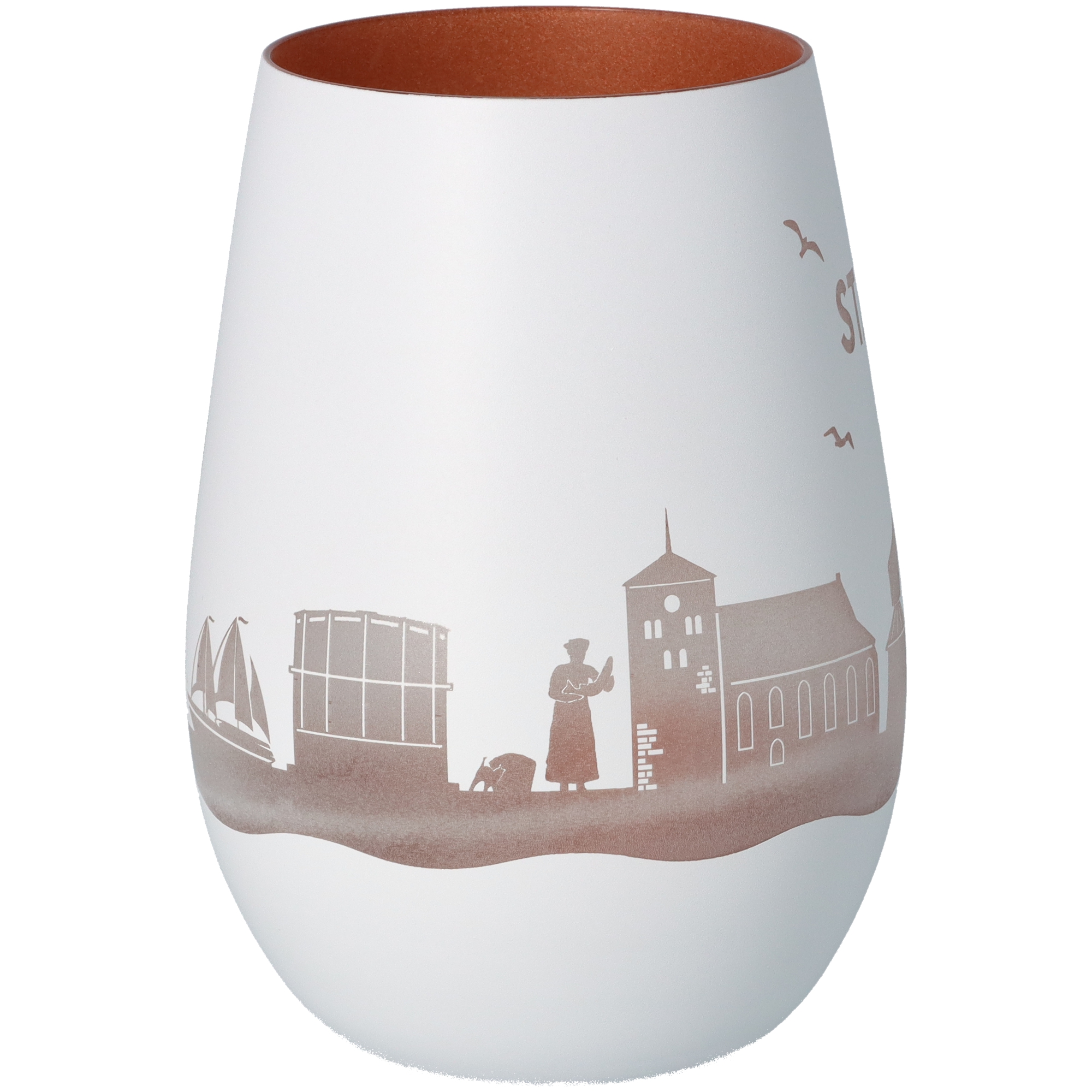 Windlicht Skyline Stade Weiß/Bronze Windlicht Skyline Stade Weiß/Bronze