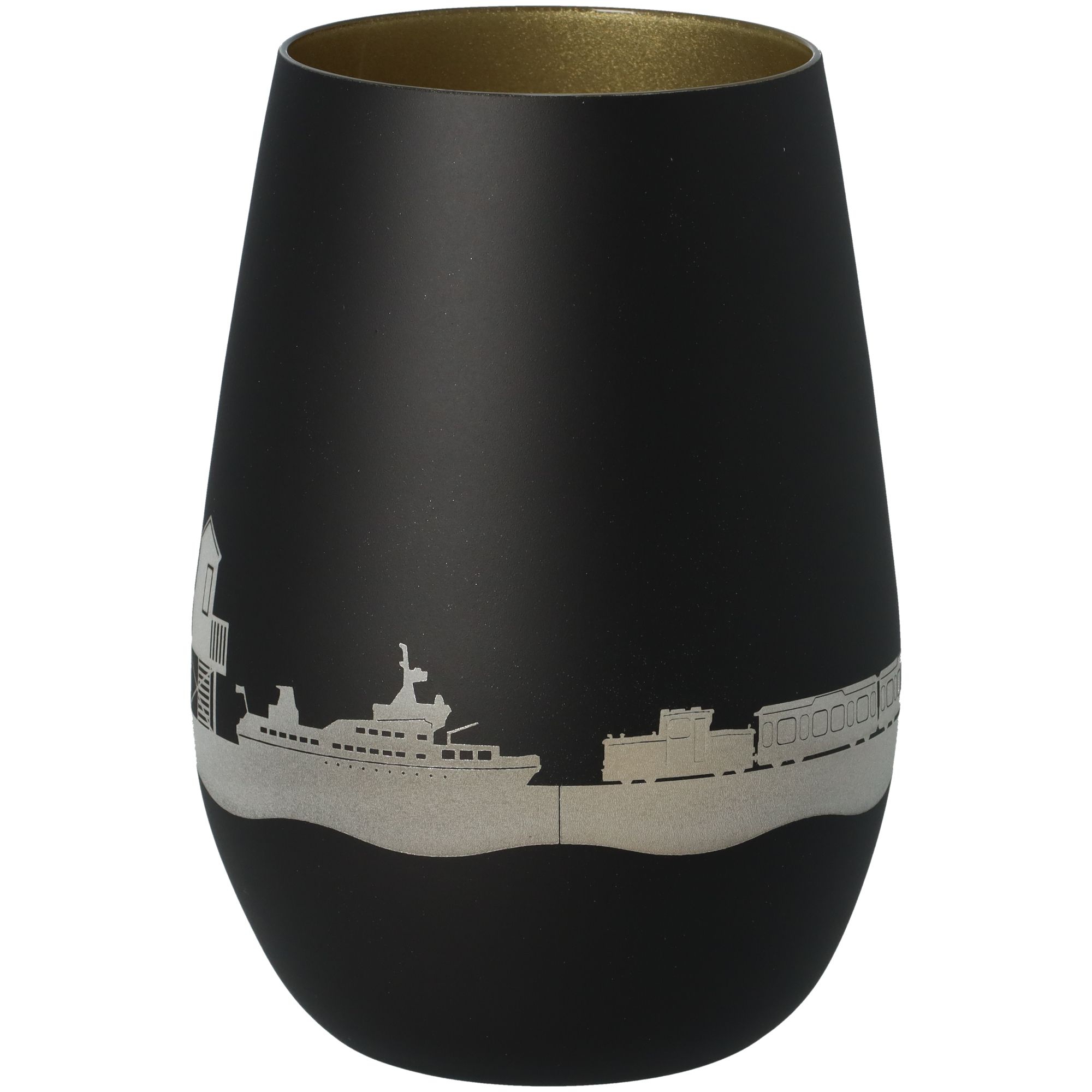 Windlicht Skyline Langeoog Schwarz/Gold Windlicht Skyline Langeoog Schwarz/Gold