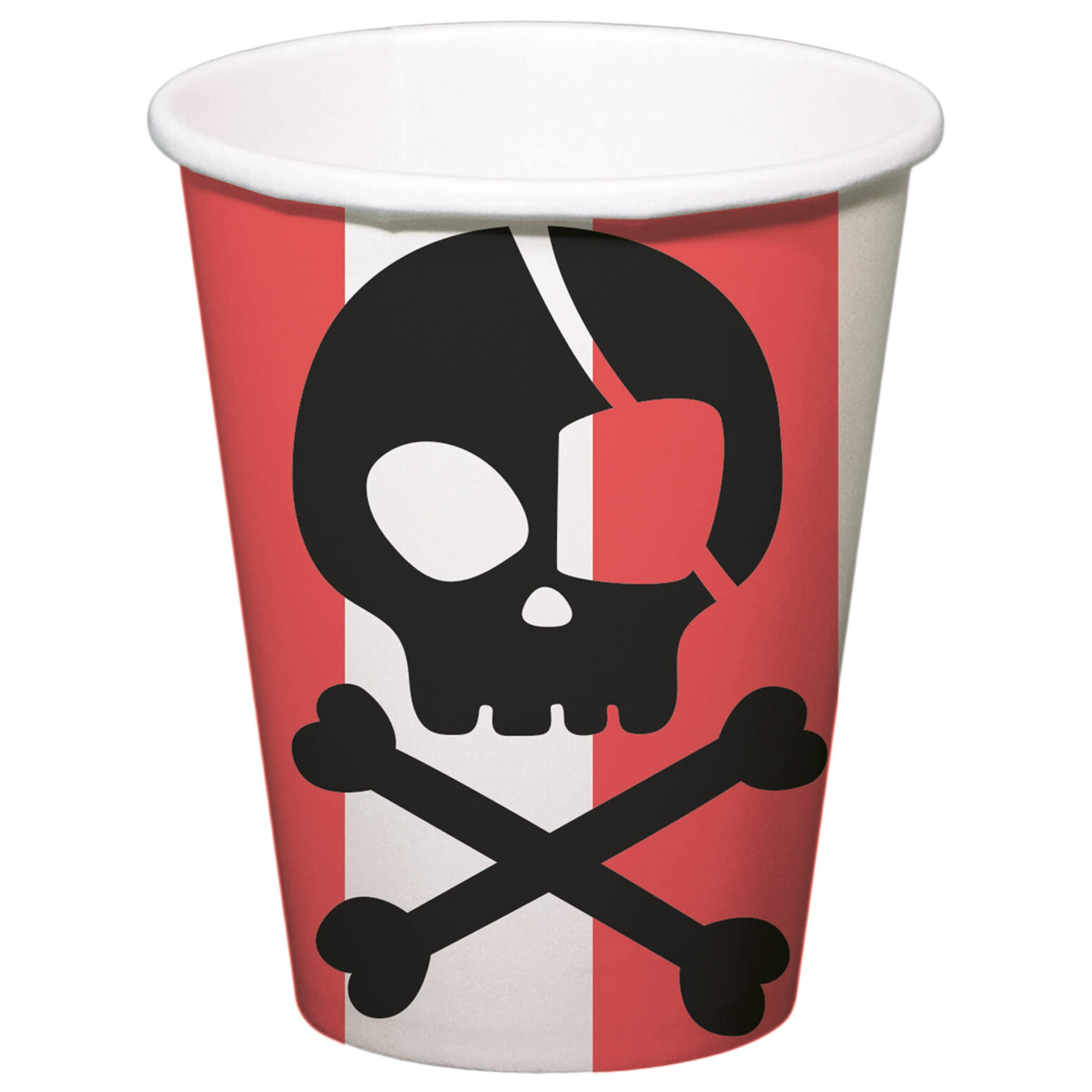 8 Pappbecher "Piraten"
