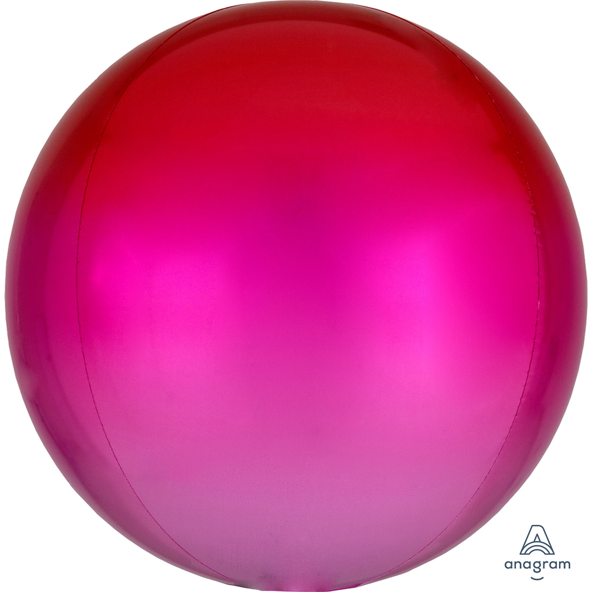 Orbz Ballon Ombré Rot & Pink 40cm Ball, Soccer ball, Fitness ball, Pink, Glänzend