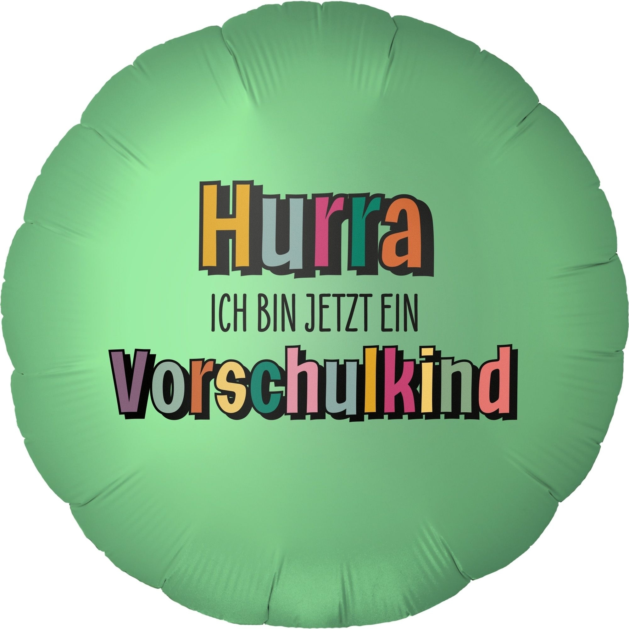 Folienballon "Hurra Vorschulkind" 45cm Ballon, Dekoration für Zuhause, Kissen