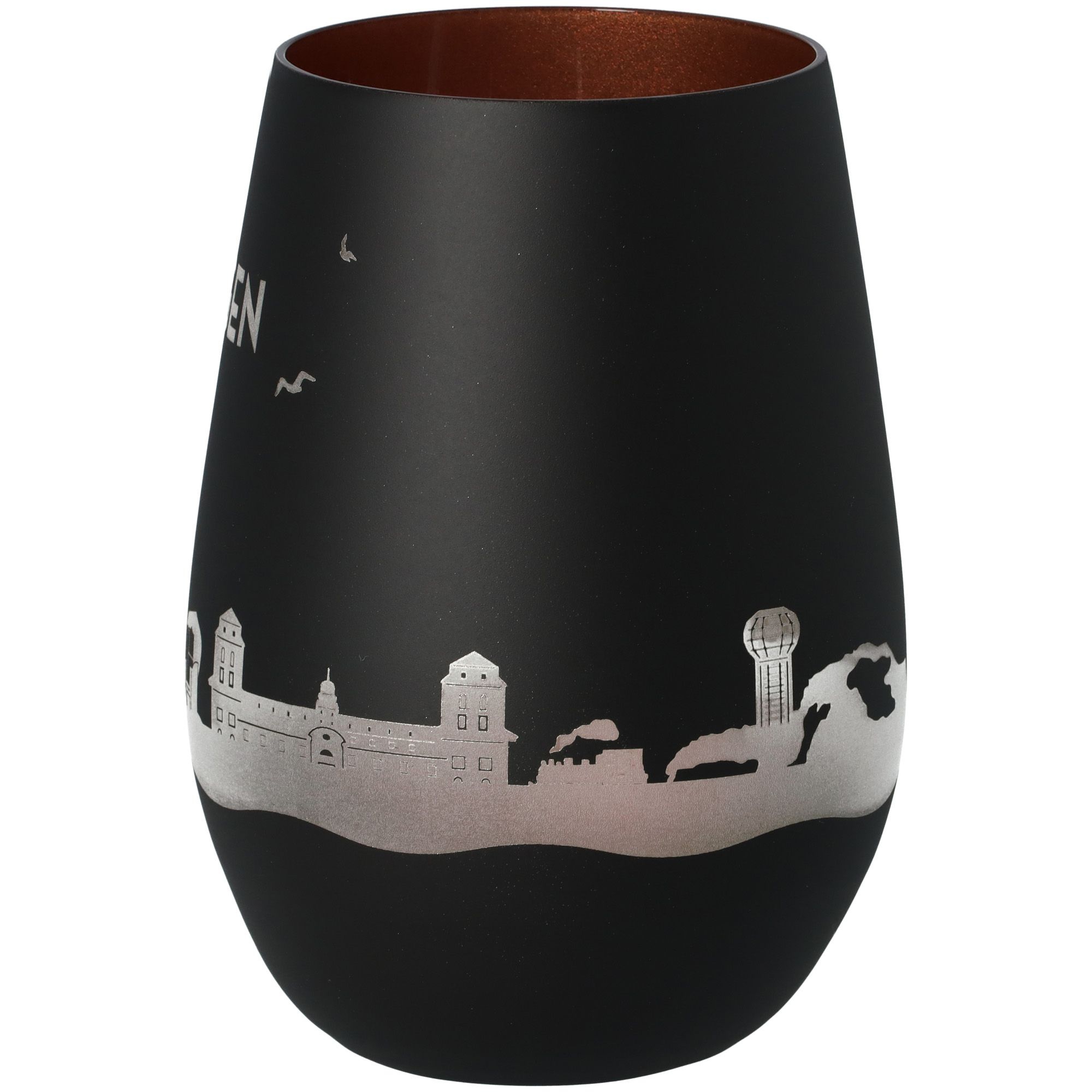 Windlicht Skyline Rügen Schwarz/Bronze Windlicht Skyline Rügen Schwarz/Bronze