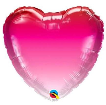 Folienballon "Ombre" Herz 45cm Folienballon "Ombre" Herz 45cm