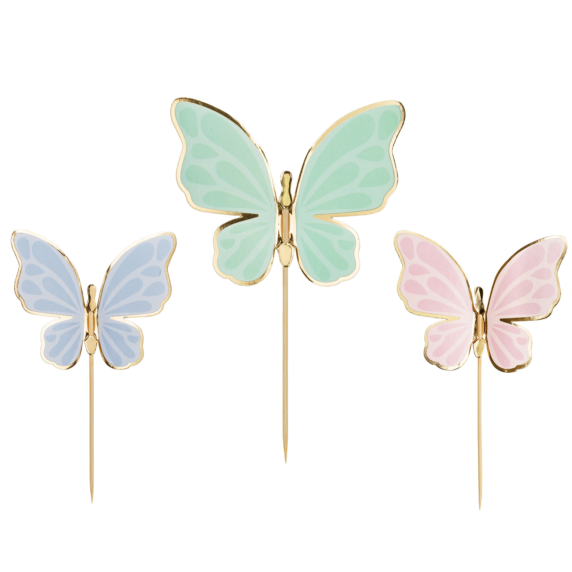 5ca880b55aac4b8dbb54009c6f1b052c6ed9f457 Cake Topper "Schmetterlinge" 9 Stück