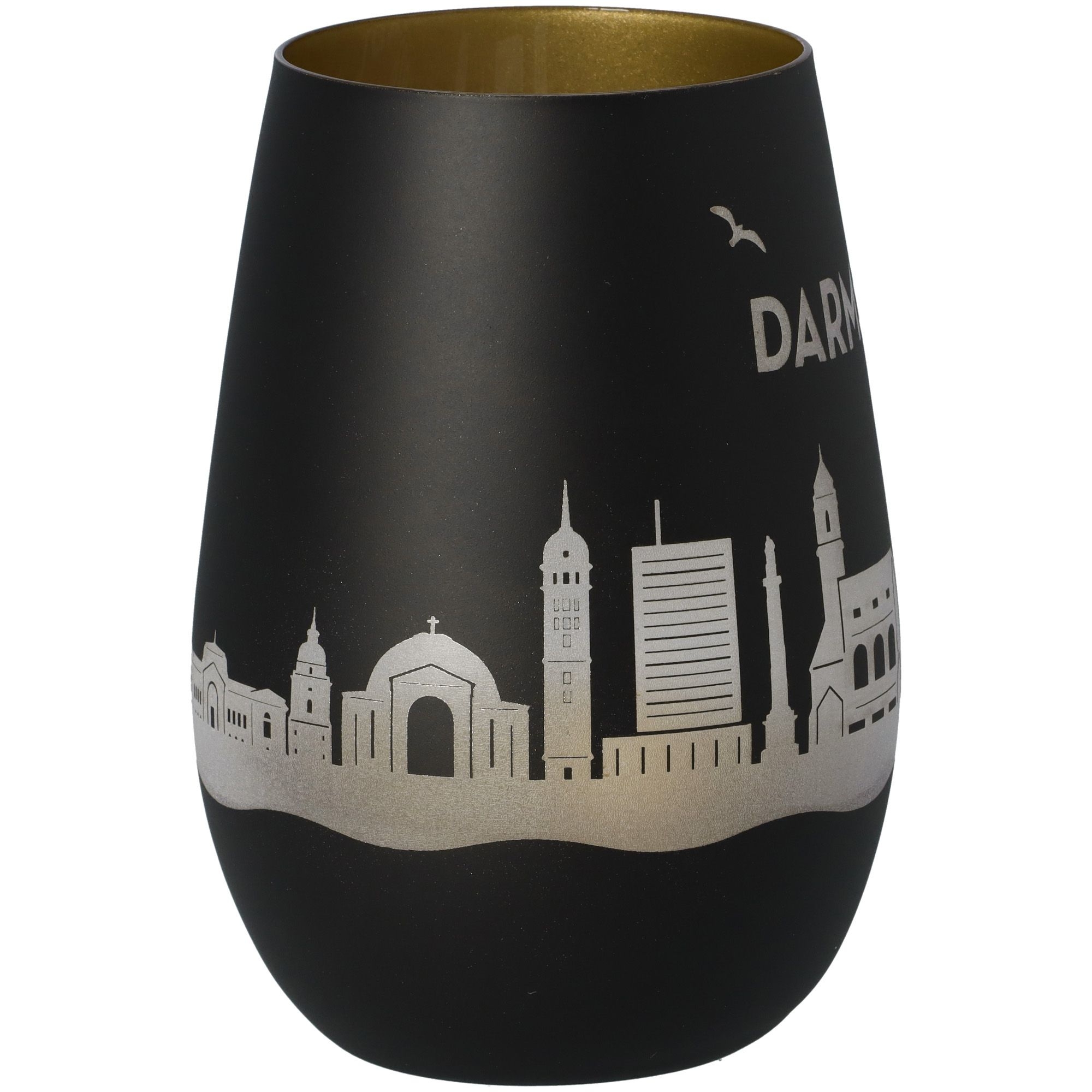 Windlicht Skyline Darmstadt Schwarz/Gold Windlicht Skyline Darmstadt Schwarz/Gold