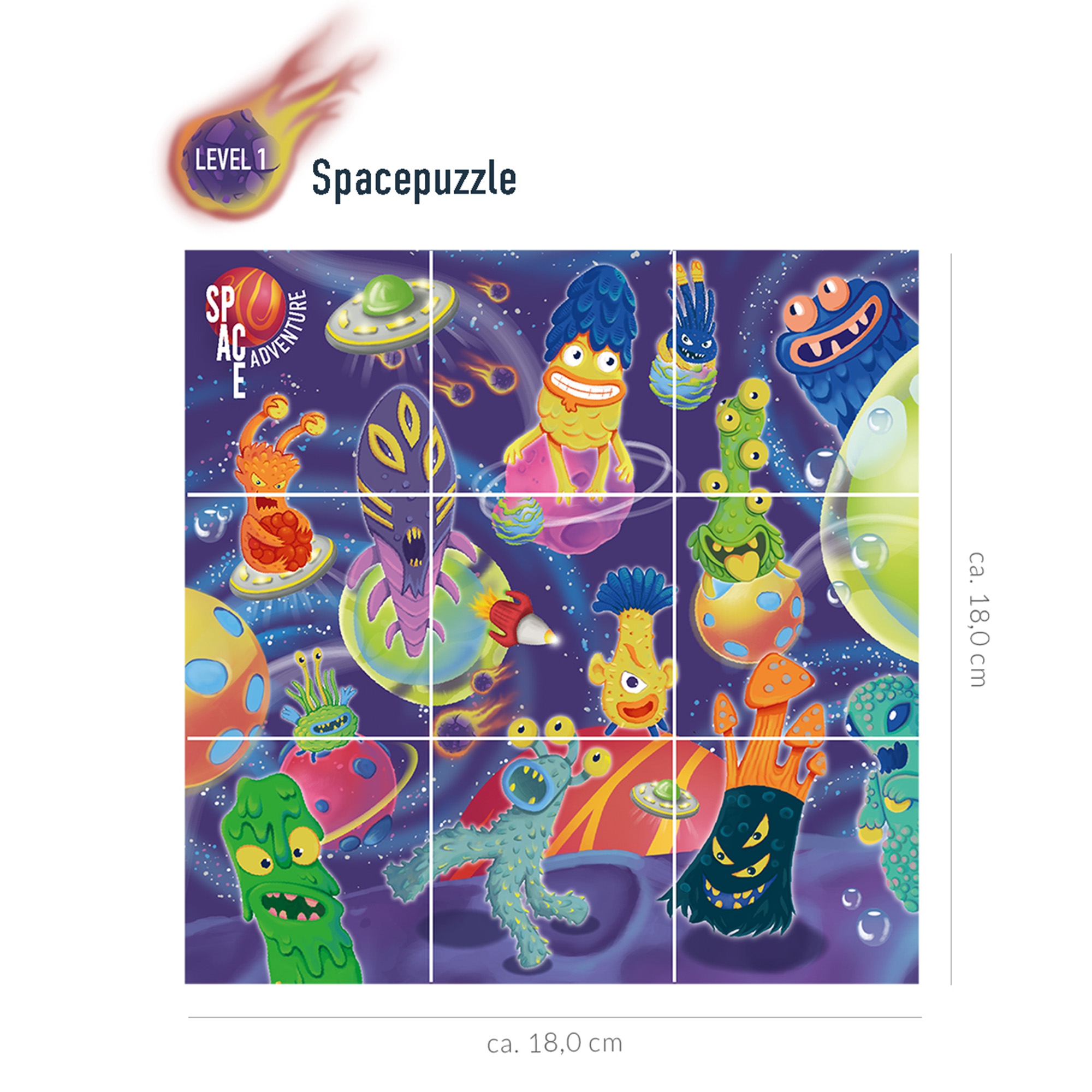 2in1 Verflixtes Puzzle "Alienjagd"