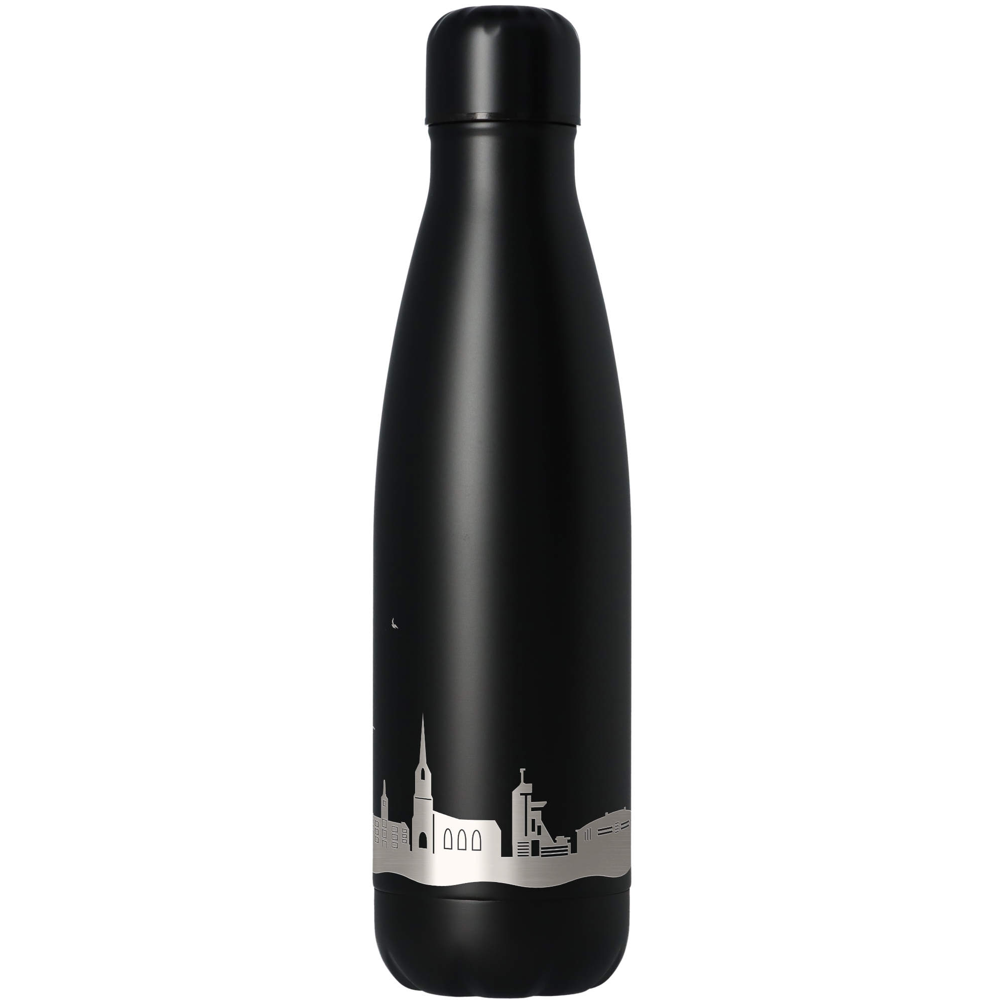 Trinkflasche Skyline Gelsenkirchen Schwarz 500ml