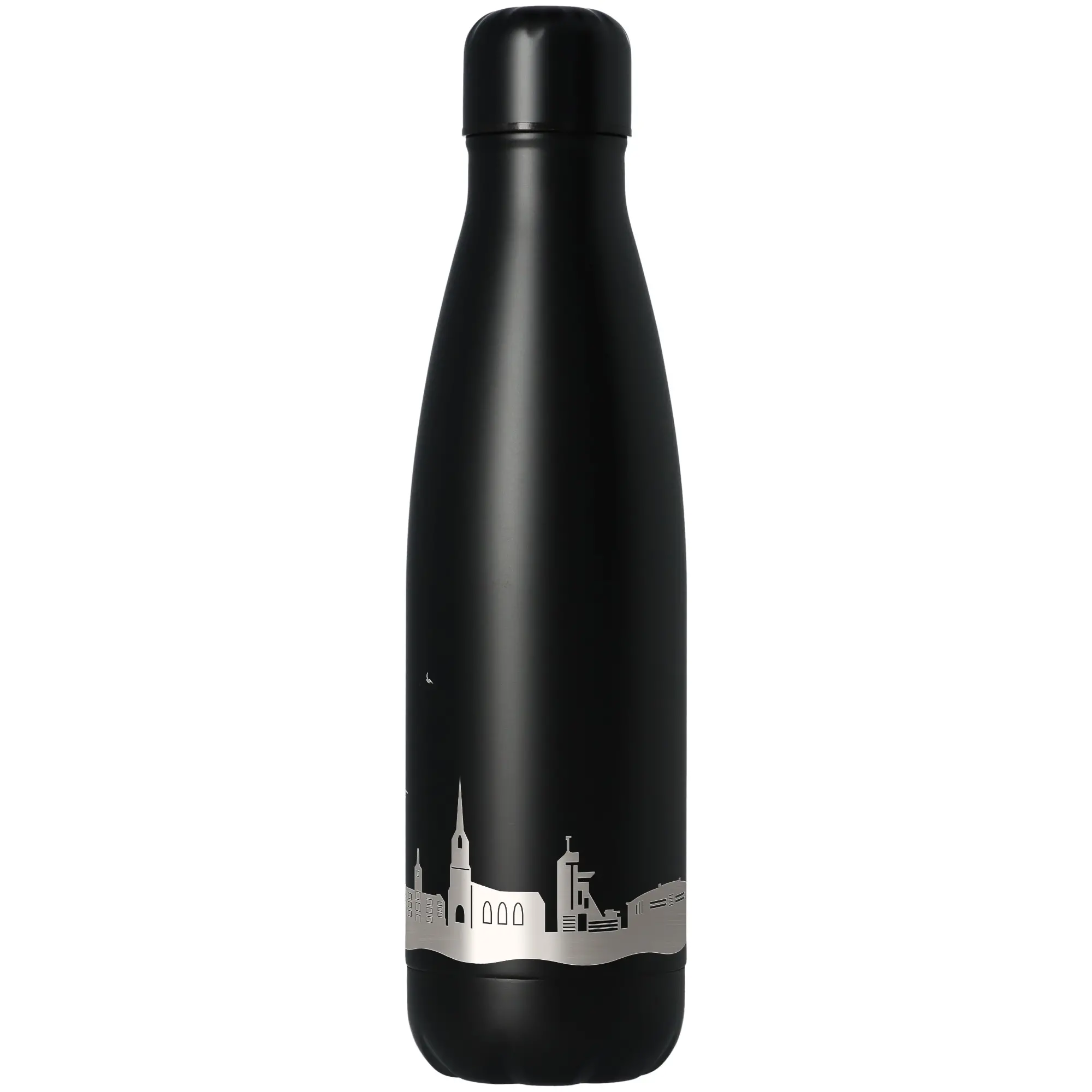 Trinkflasche Skyline Gelsenkirchen Schwarz 500ml