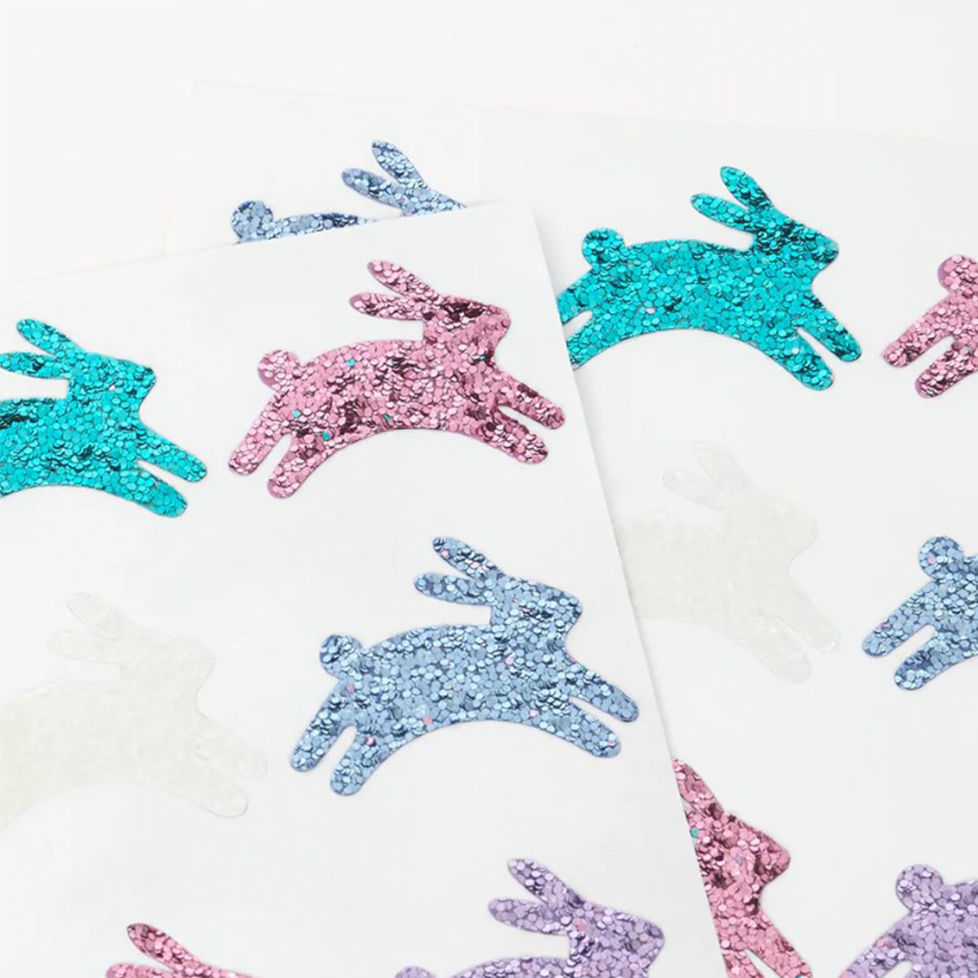 Meri Meri - Sticker Glitzer Hasen, 8 Blätter Meri Meri - Sticker Glitzer Hasen, 8 Blätter