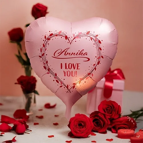 balloon, Herz, pink, Valentinstag, Geschenk