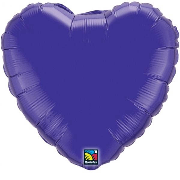 Folienballon Herz Lila 45cm