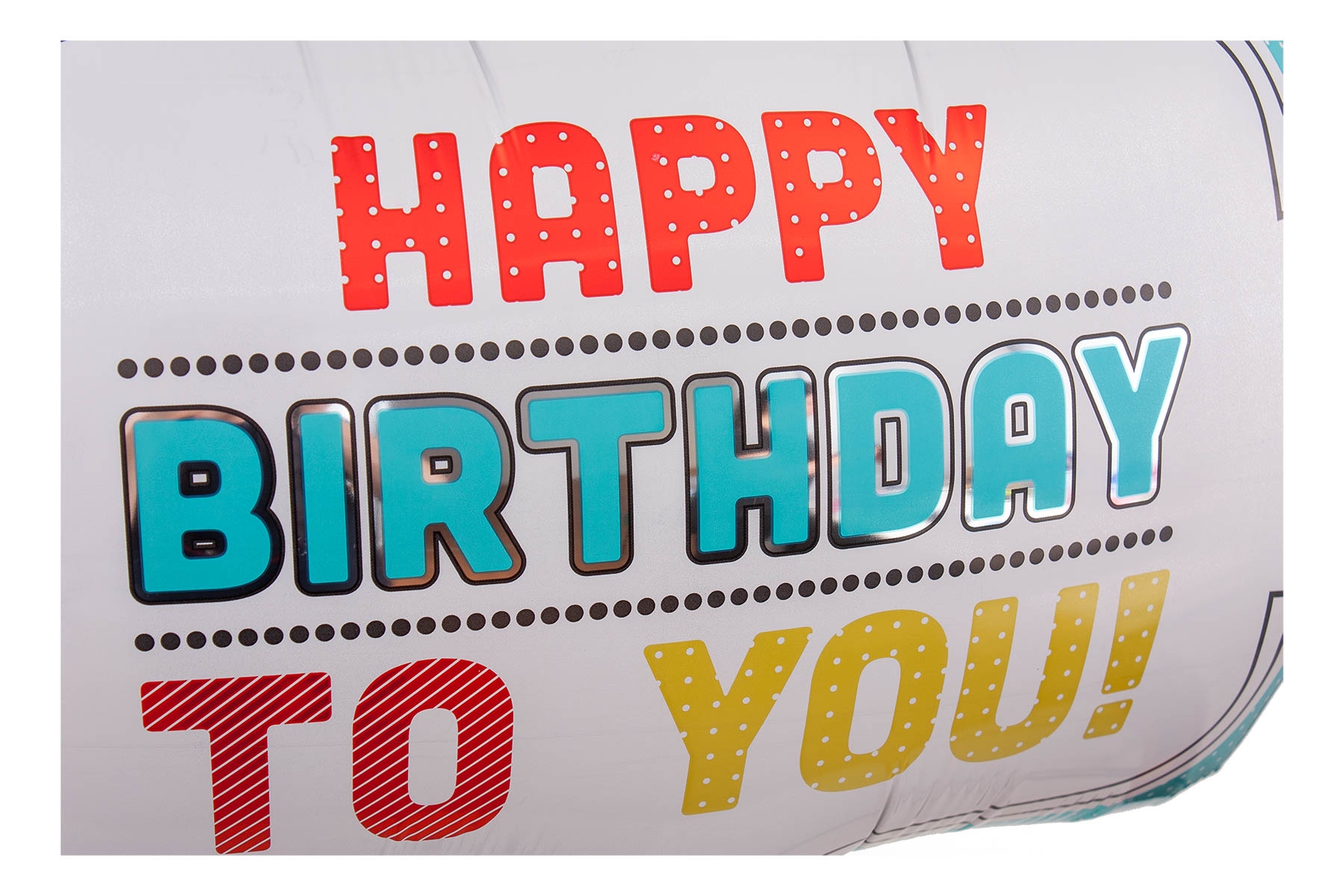 Folienballon Happy Birthday Pünktchen Rahmen 71cm Folienballon Happy Birthday Pünktchen Rahmen 71cm