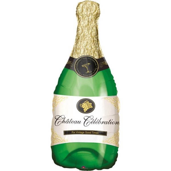 Folienballon Champagner Flasche 35x91cm Folienballon Champagner Flasche 35x91cm
