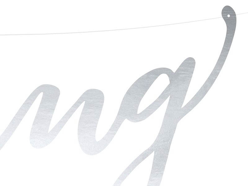 Banner Wedding Silber