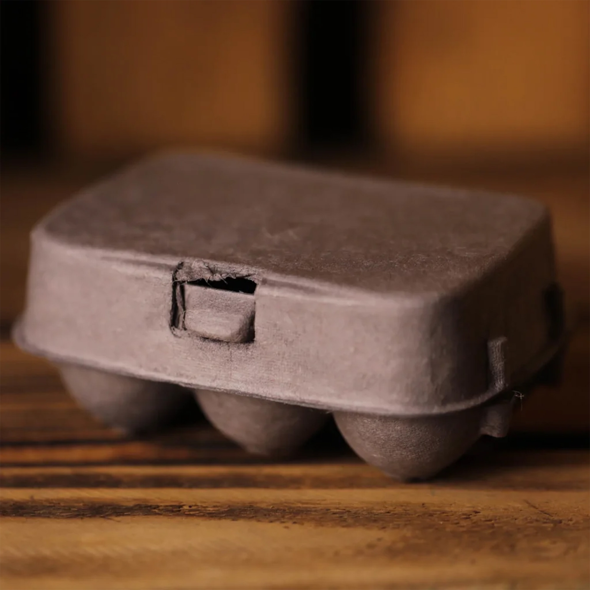 6er Eierkarton in Grau 6er Eierkarton in Grau