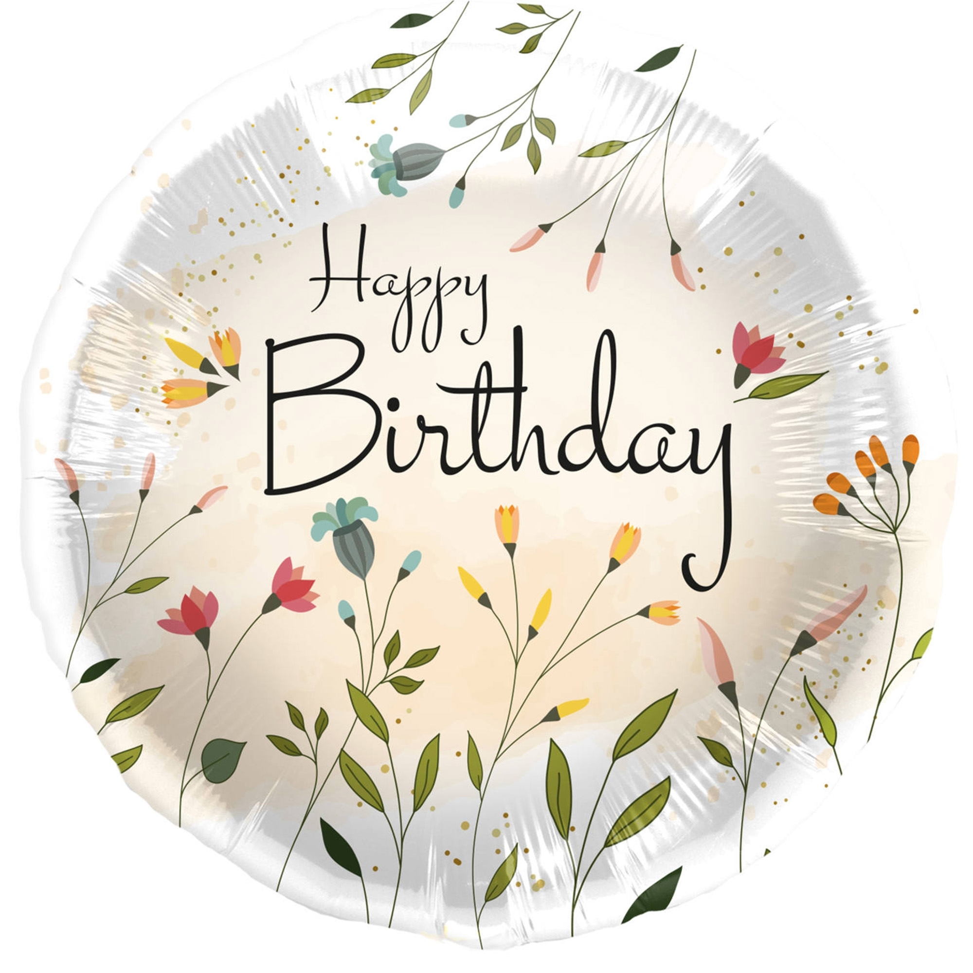 5bad46febe384851a144acd4c58bd3224c4a7f9c Folienballon "Geburtstags Blumenfeld" 45 cm