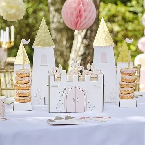 kuchen, gebäck, torte, schloss, deko