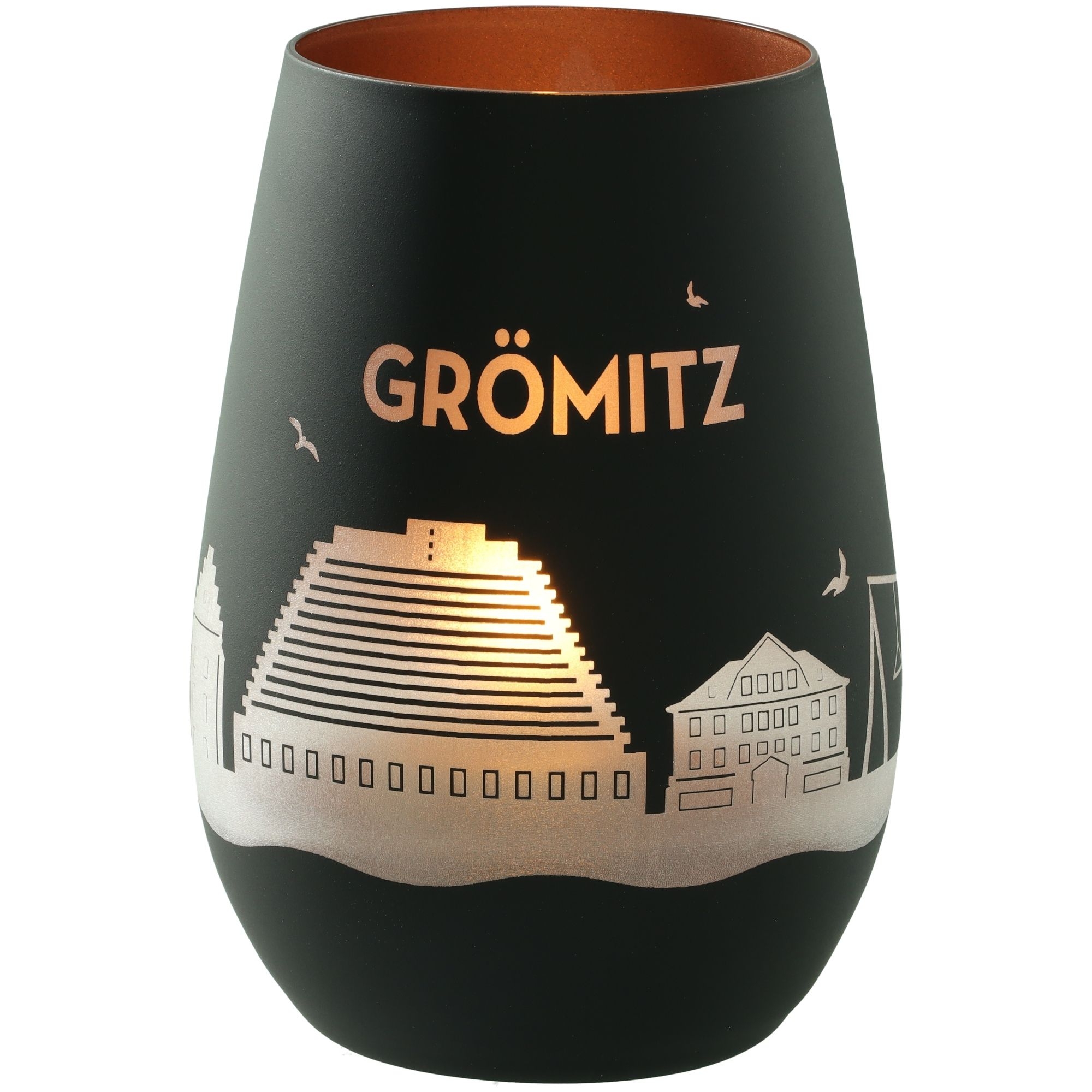 Windlicht Skyline Grömitz Schwarz/Bronze Windlicht Skyline Grömitz Schwarz/Bronze