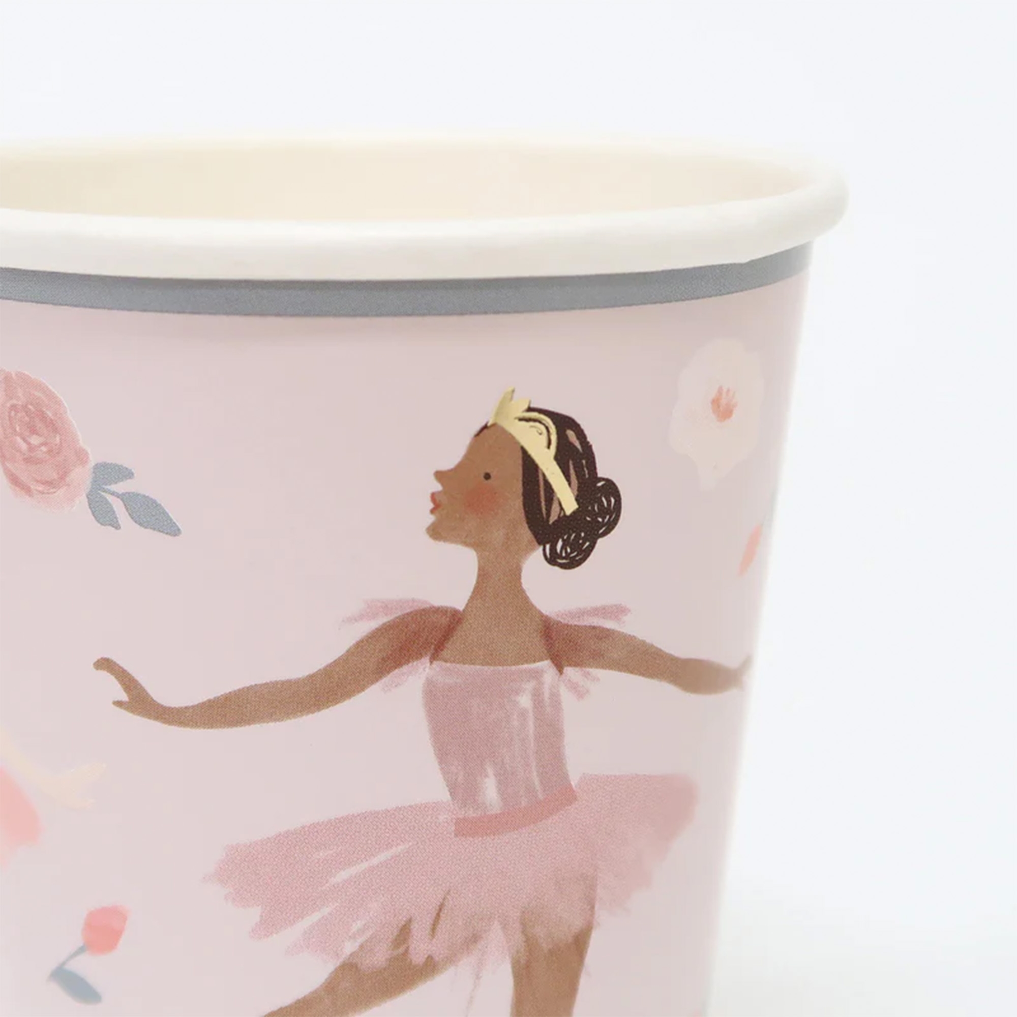 Puppe, Becher, Ballet, Mädchen, Rosen-Design