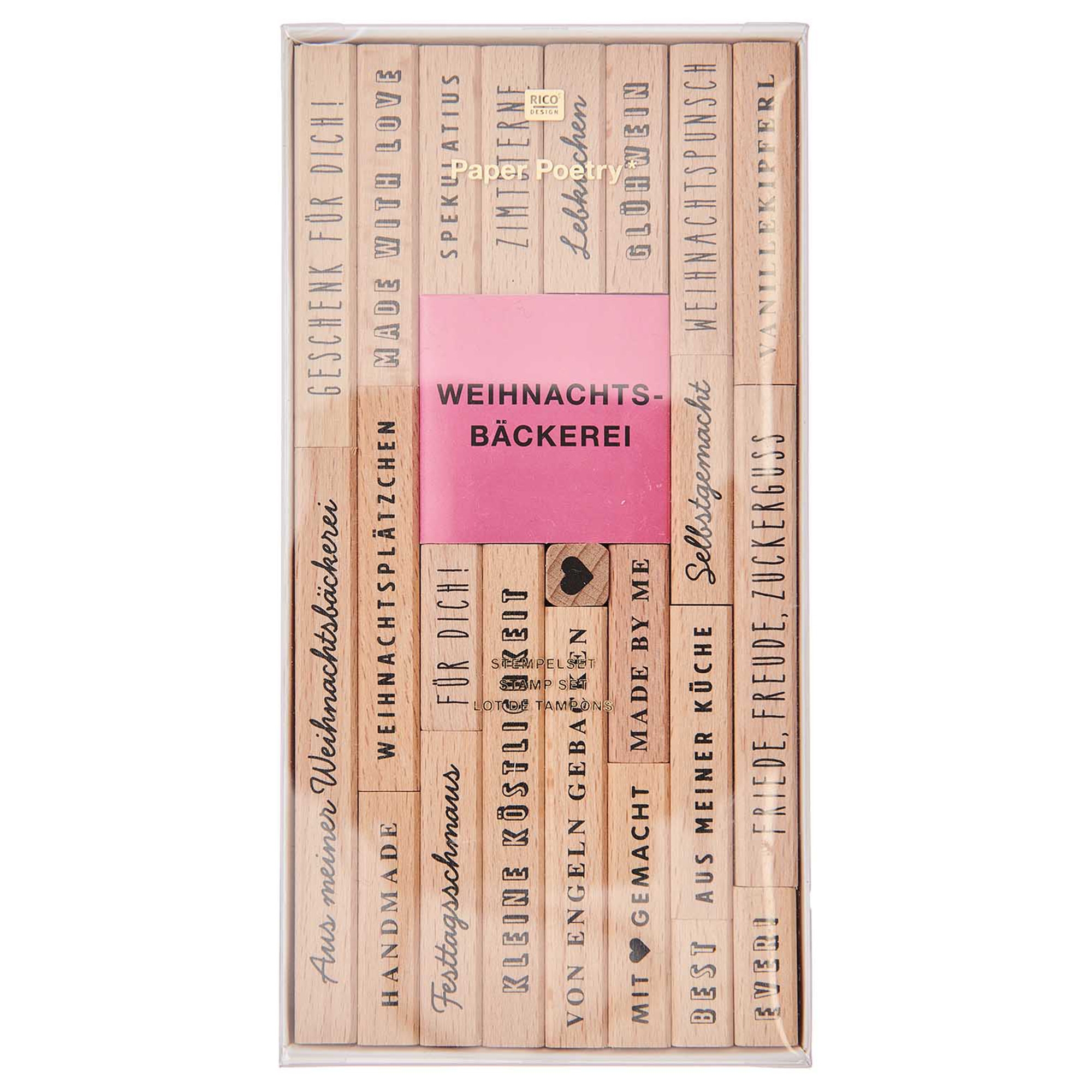 Stempelset "Weihnachtsbäckerei" 23-teilig