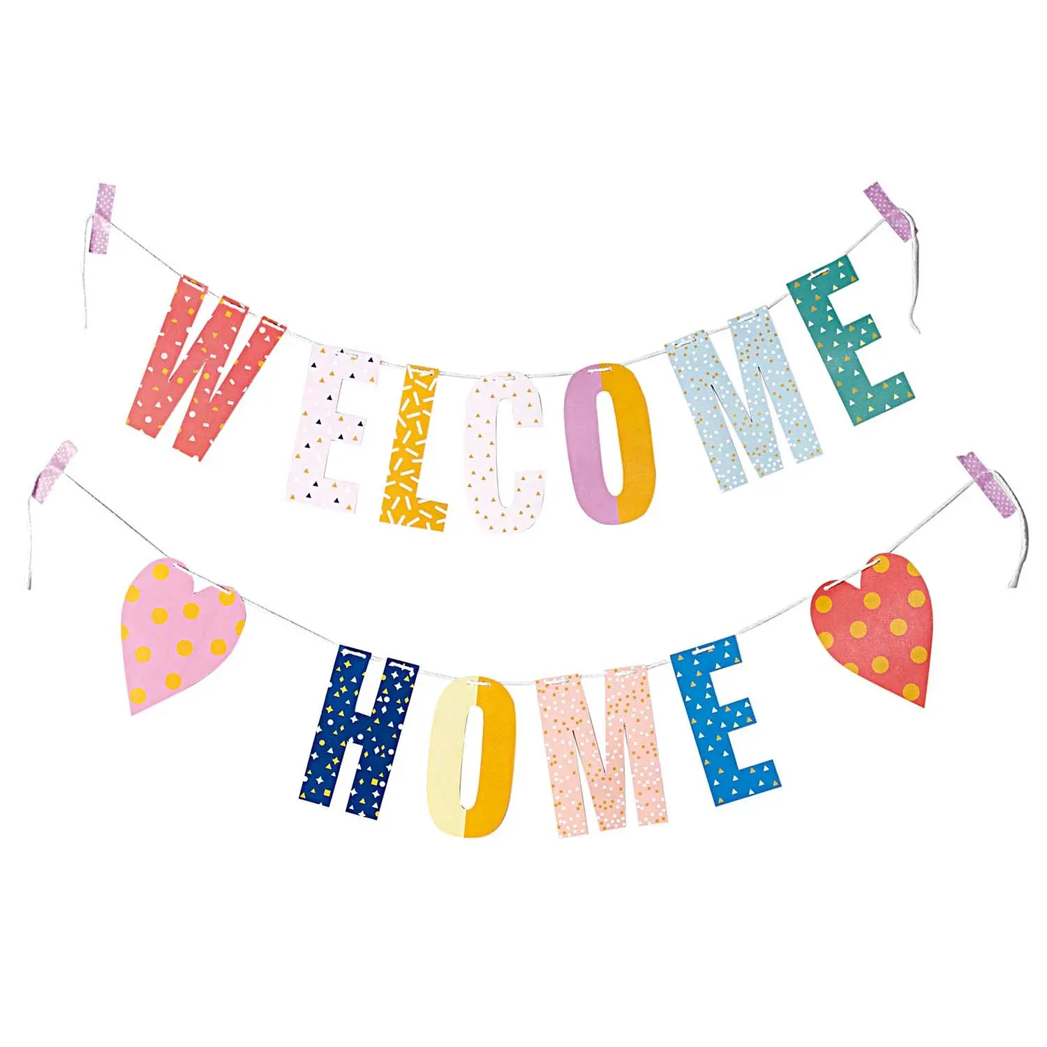 Girlande - "Welcome Home", Pastell