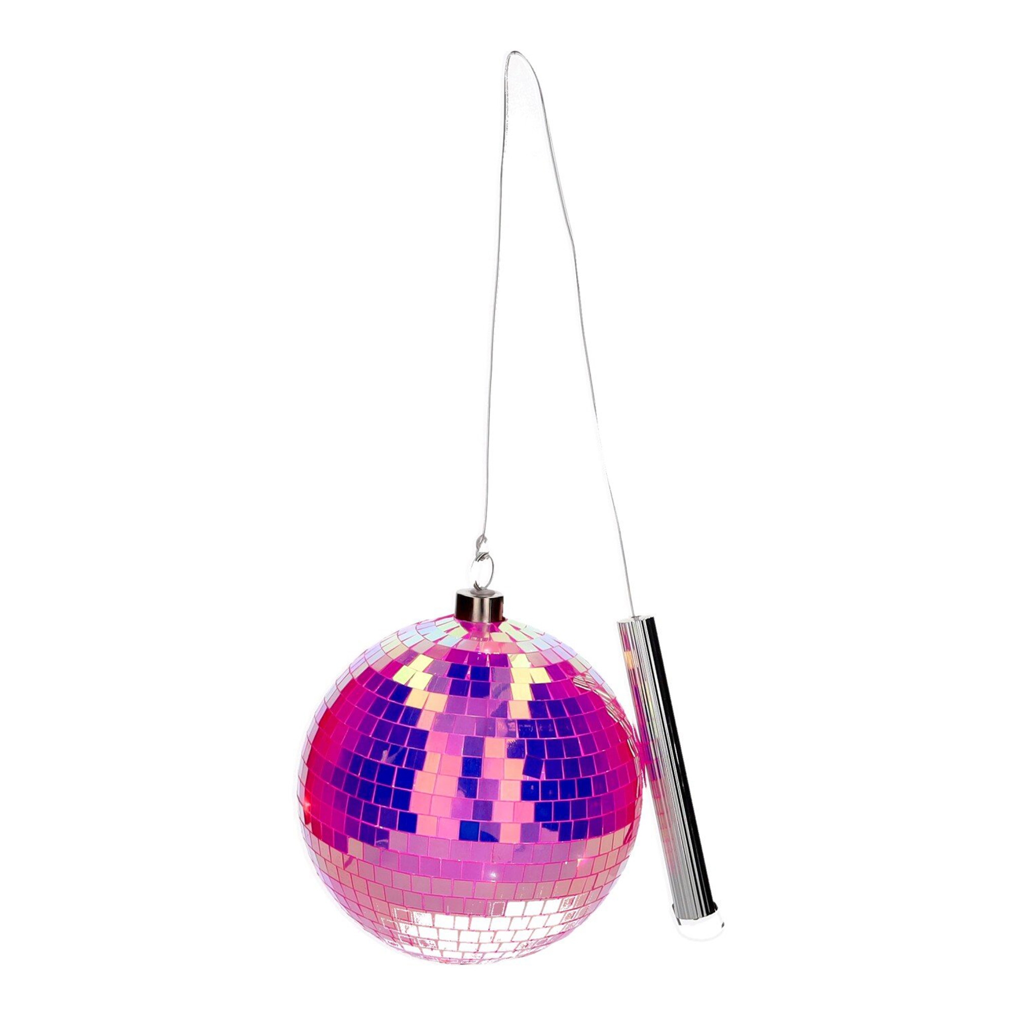 Disco LED-Kugel "Neon Pink" 15 cm Lampe