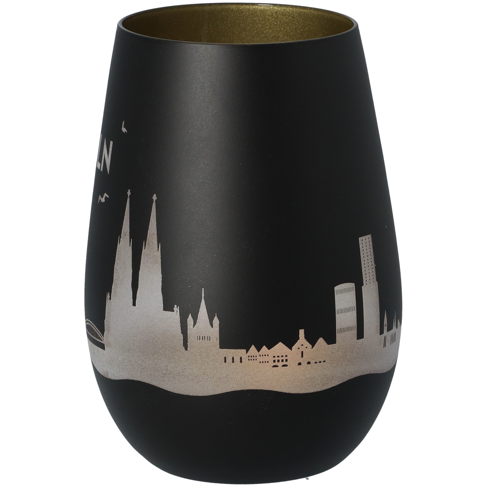 Windlicht Skyline Köln Schwarz/Gold Windlicht Skyline Köln Schwarz/Gold