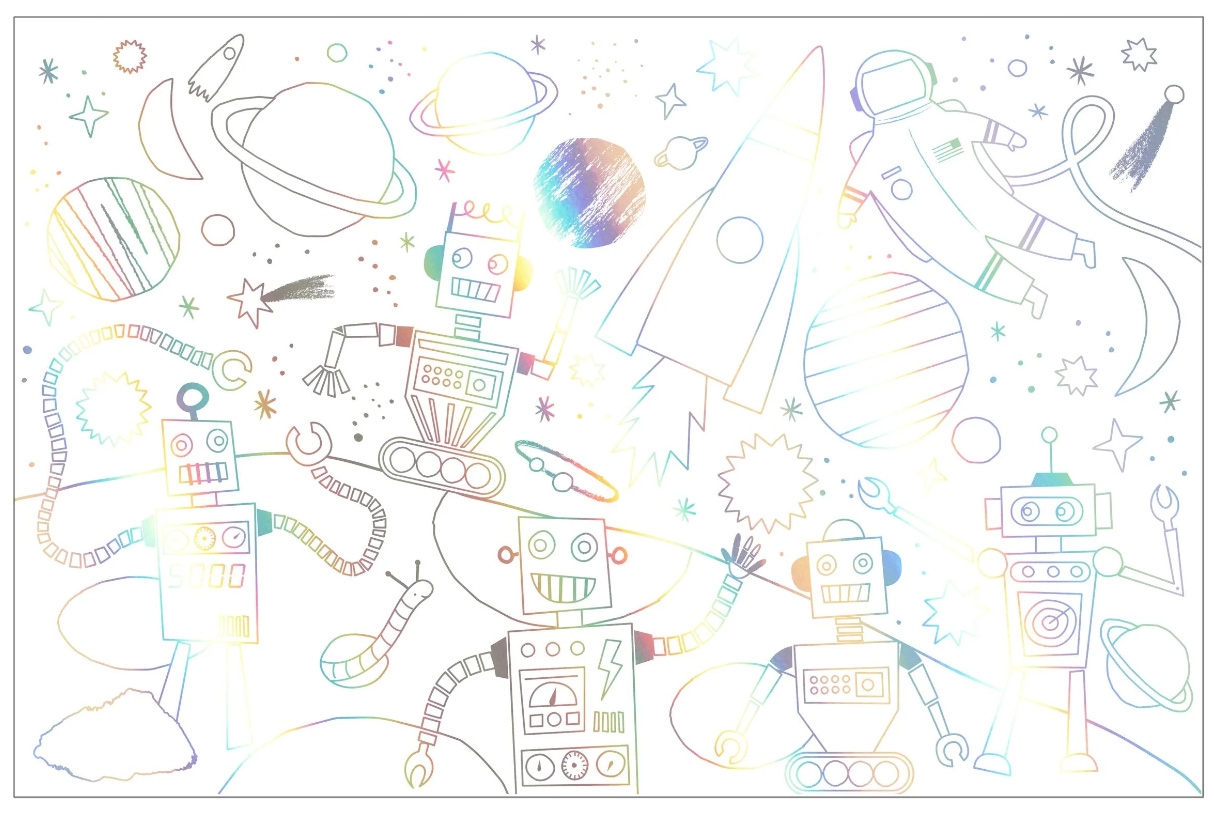 Meri Meri - 2 Poster zum Ausmalen "Weltall" Meri Meri - 2 Poster zum Ausmalen "Weltall"