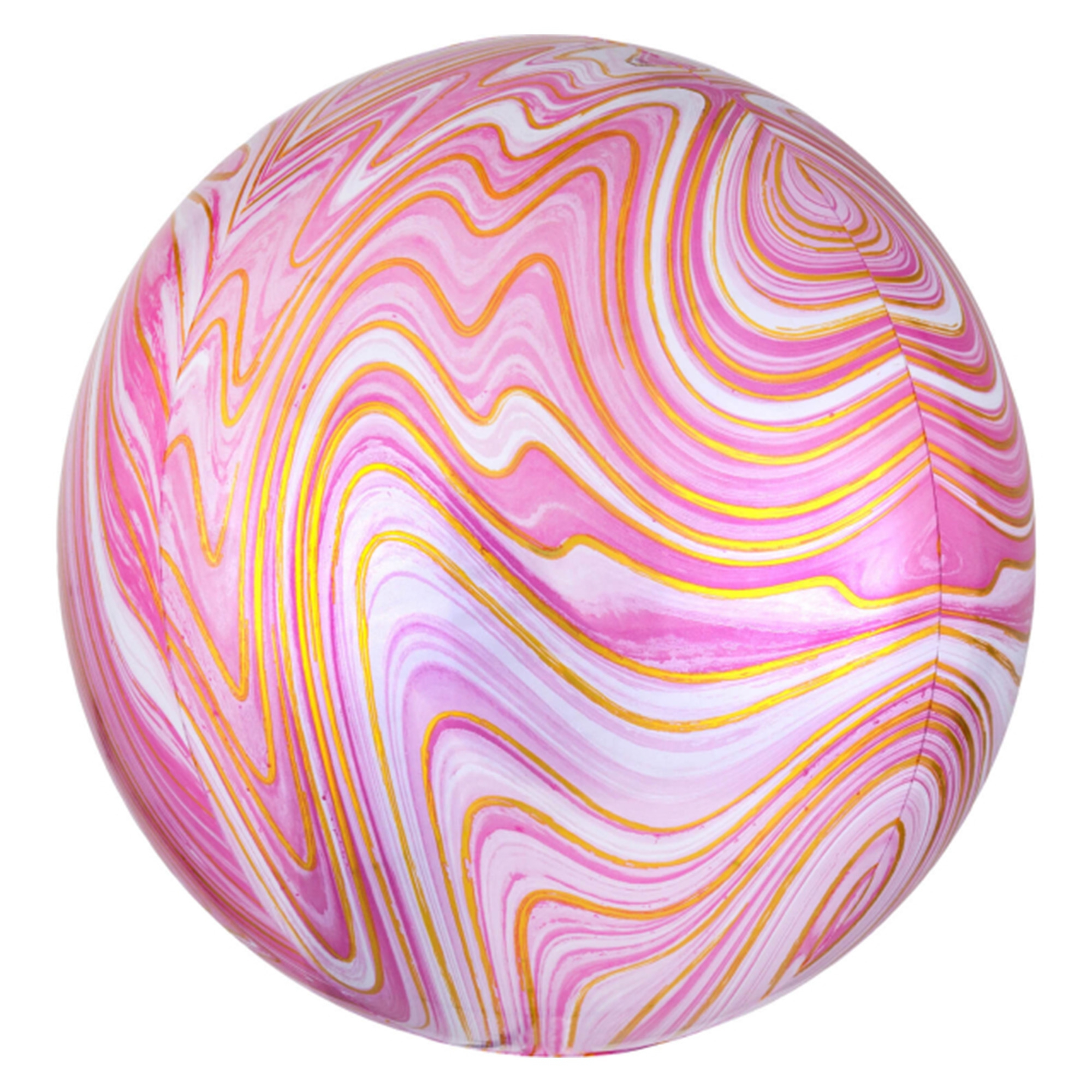 Folienballon Orbz Marblez Pink 40cm Osterei, Ei, Essen