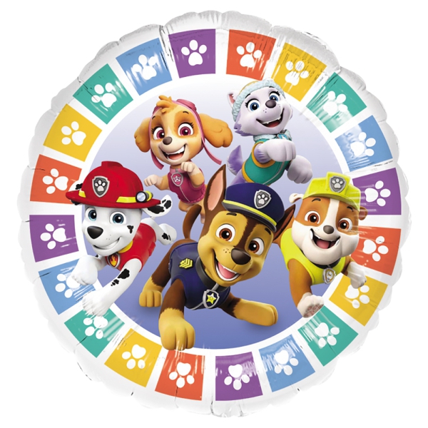 Folienballon "Paw Patrol", Bunt 43 cm Ø