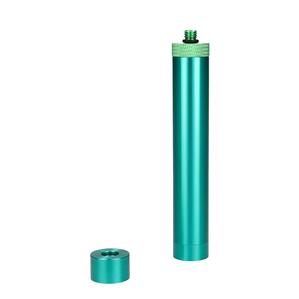 Stift, Zylinder, Grün, Anodisiertes Aluminium, Kappe