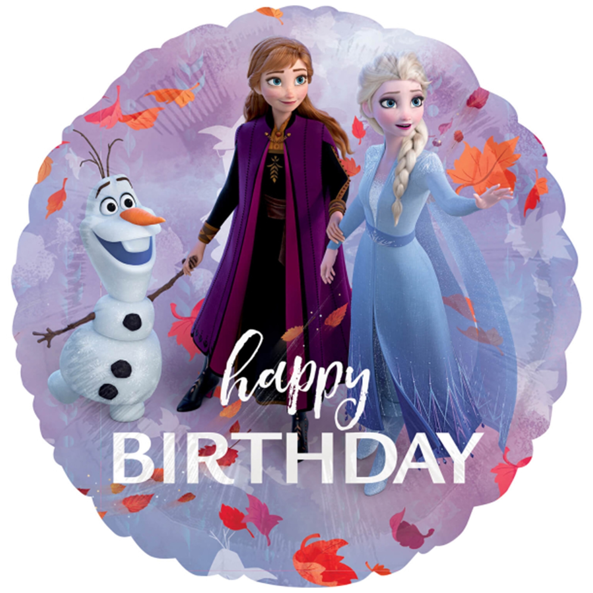 Folienballon "Frozen 2" Happy Birthday 43cm Erwachsener, Weiblich, Person, Frau, Natur
