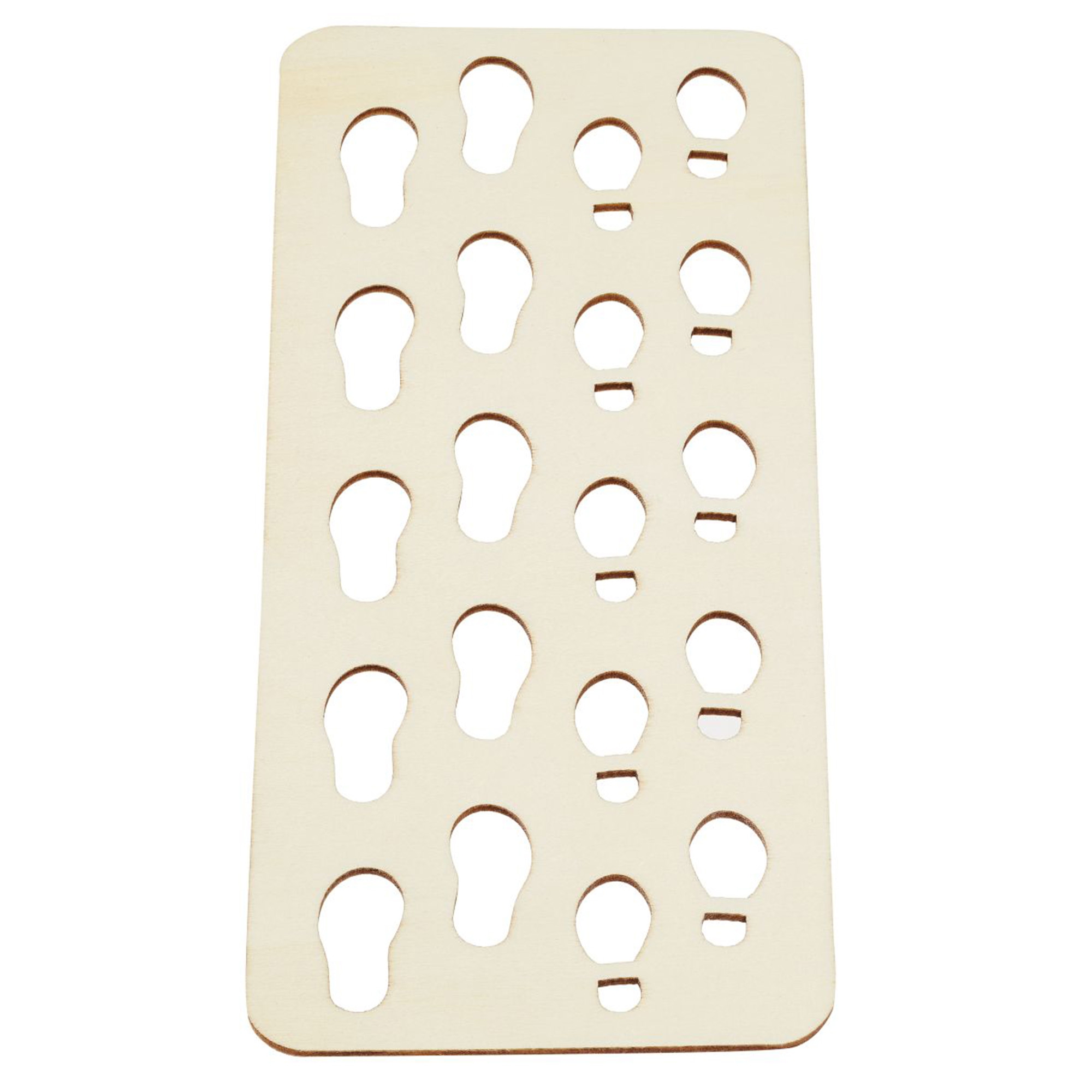 Miniatur "Schablone Schuhabdrücke" für die Wichteltür Miniatur "Schablone Schuhabdrücke" für die Wichteltür