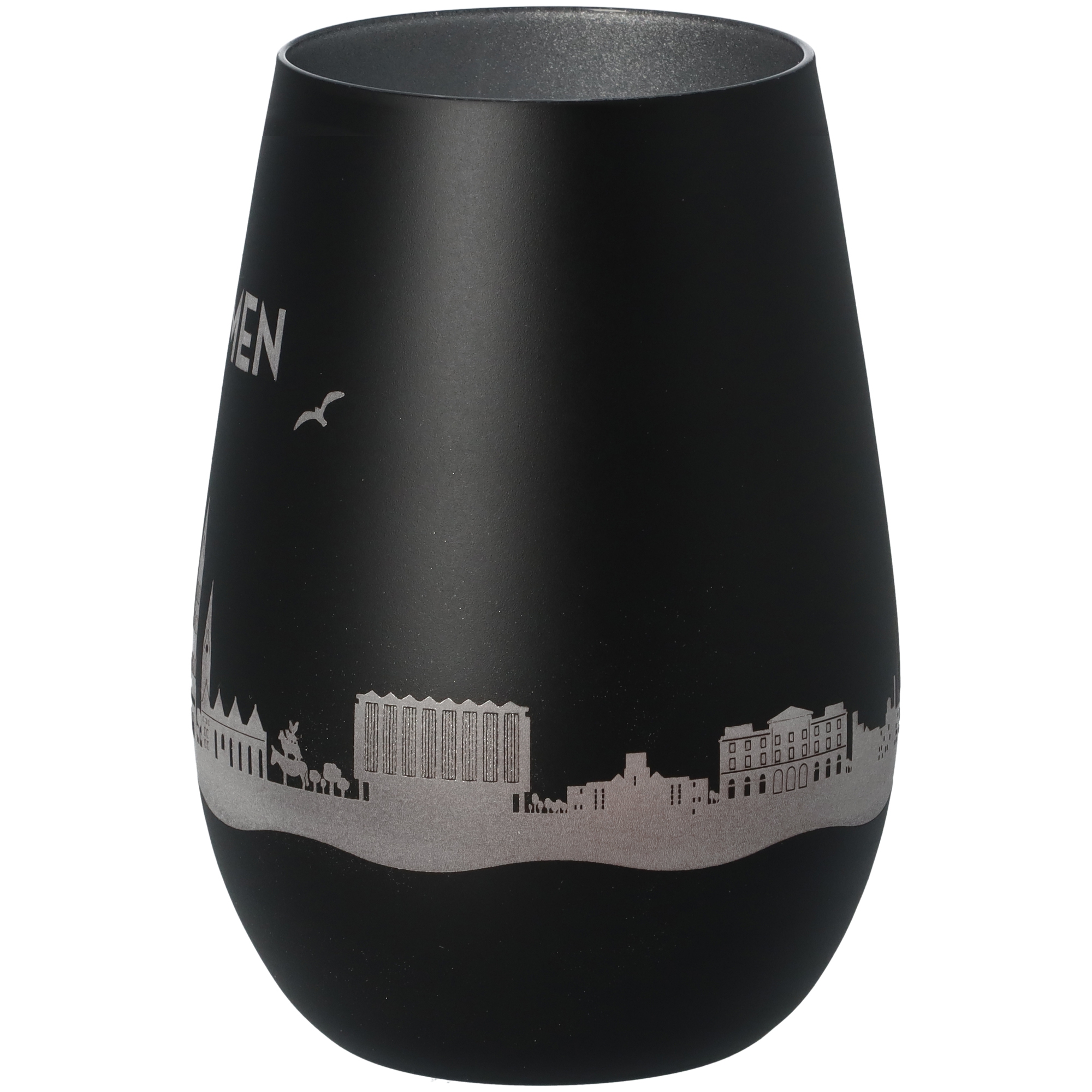 Windlicht Skyline Bremen Schwarz/Silber Windlicht Skyline Bremen Schwarz/Silber