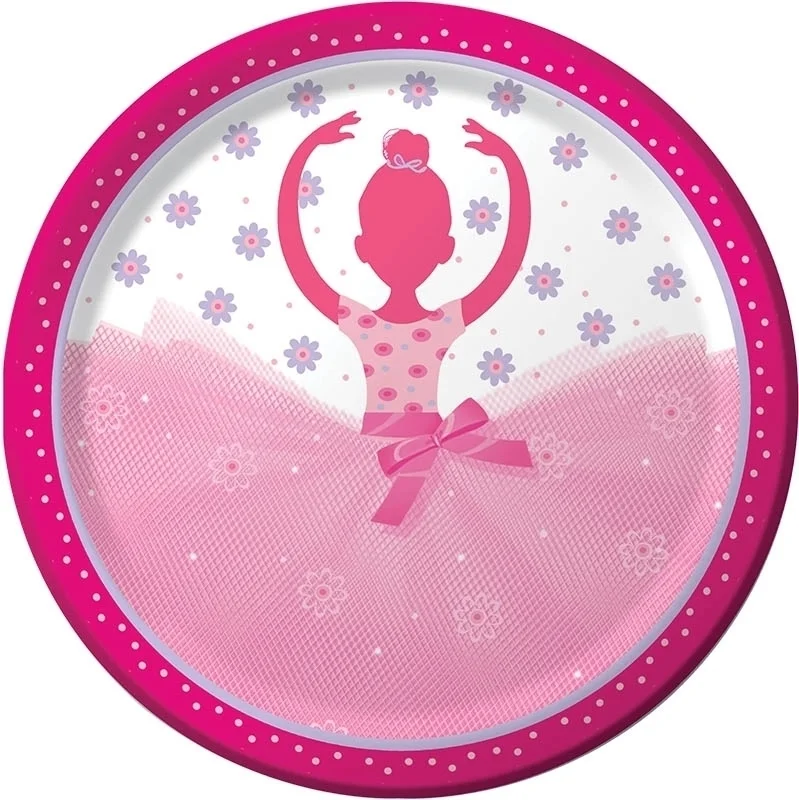 Tellerdeckel, Tellerabdeckung, Ballerina, Pink, Durchsichtig