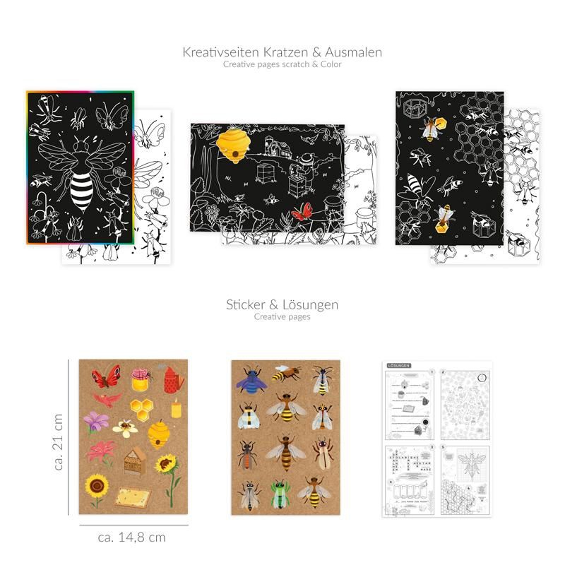 Meine Bienenfreunde - Activity Heft zum Lernen, Ausmalen und gestalten Meine Bienenfreunde - Activity Heft zum Lernen, Ausmalen und gestalten