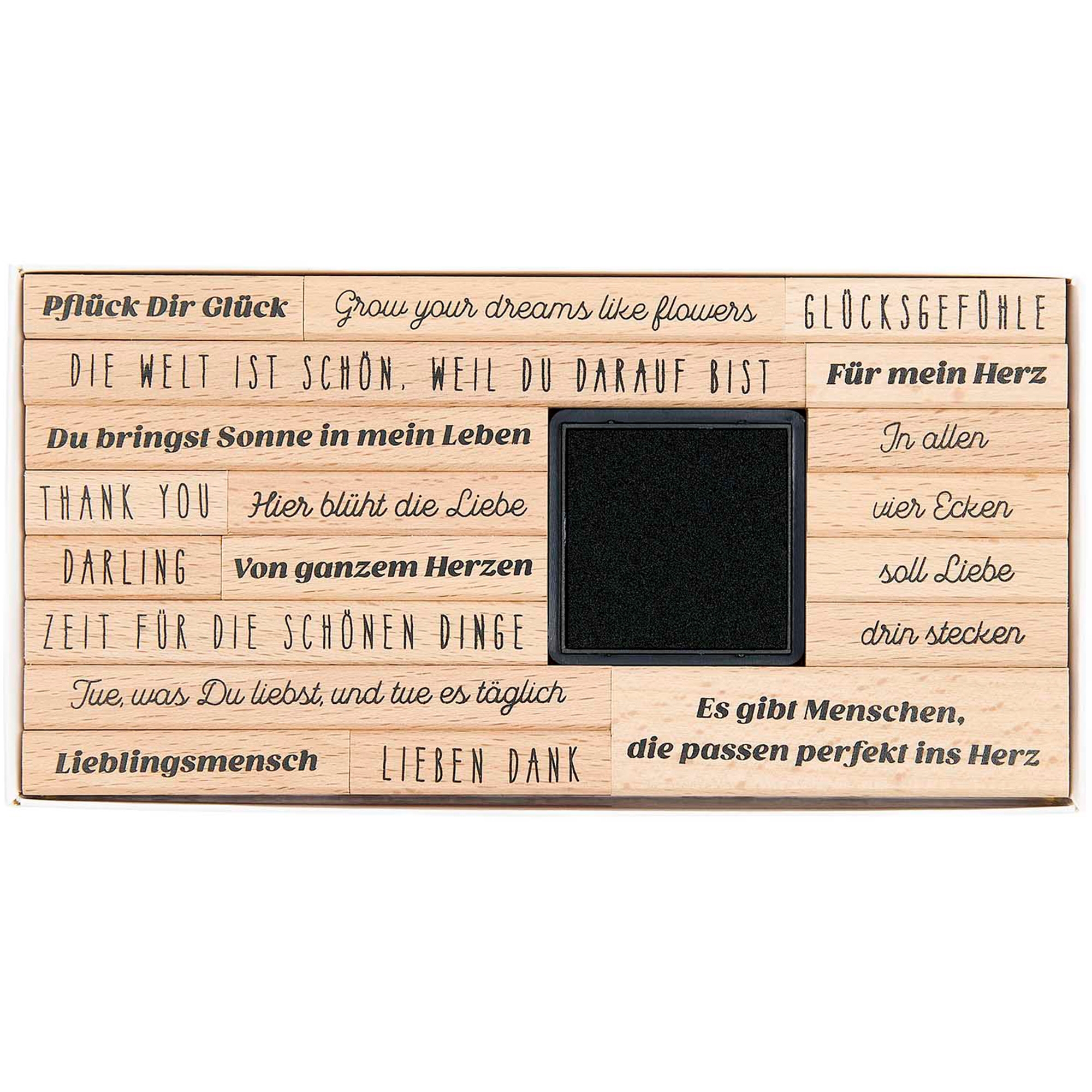 Stempelset groß "Poesiealbum" 20-teilig Stempelset groß "Poesiealbum" 20-teilig