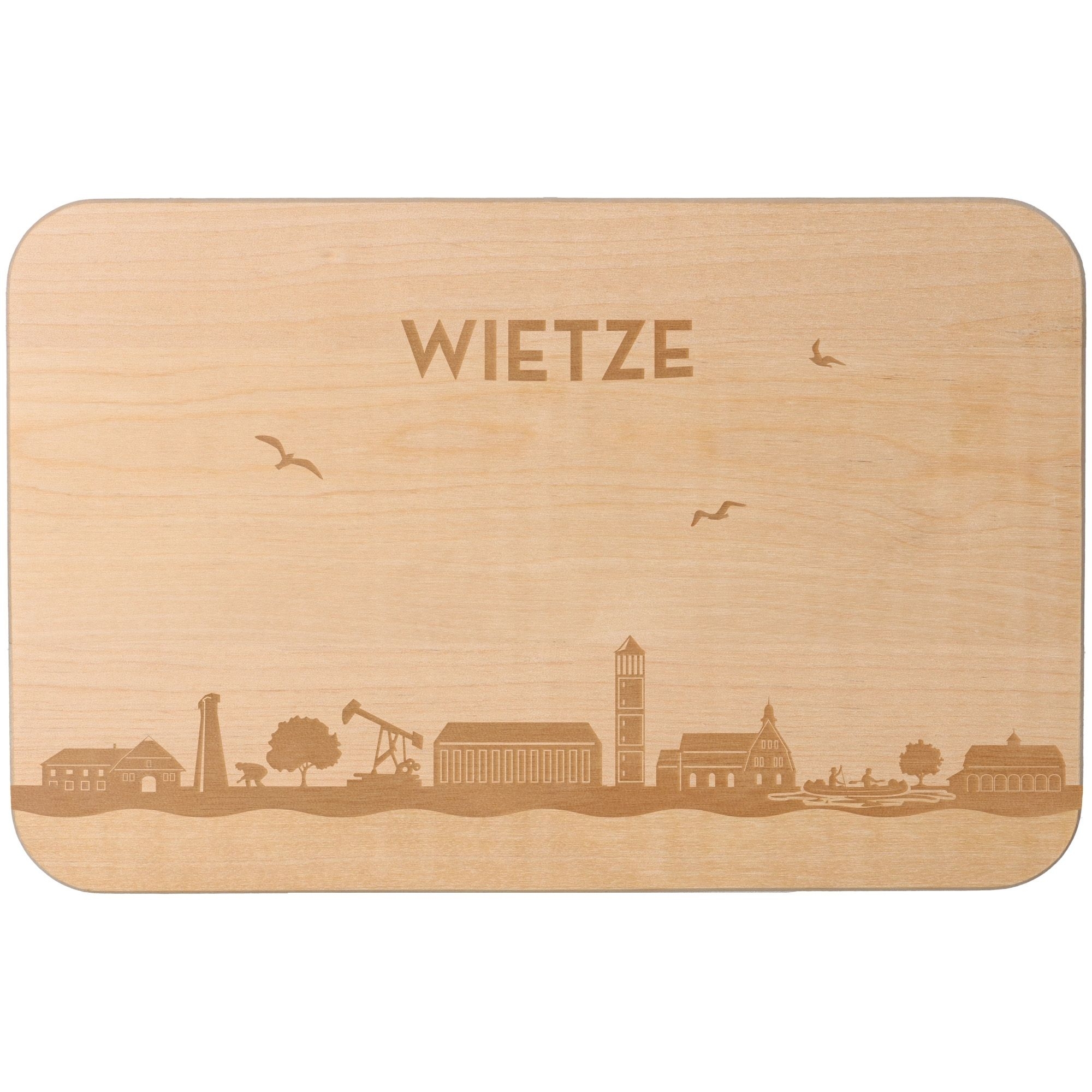 Frühstücksbrett Skyline Wietze 23cm x 15cm x 1cm Frühstücksbrett Skyline Wietze 23cm x 15cm x 1cm