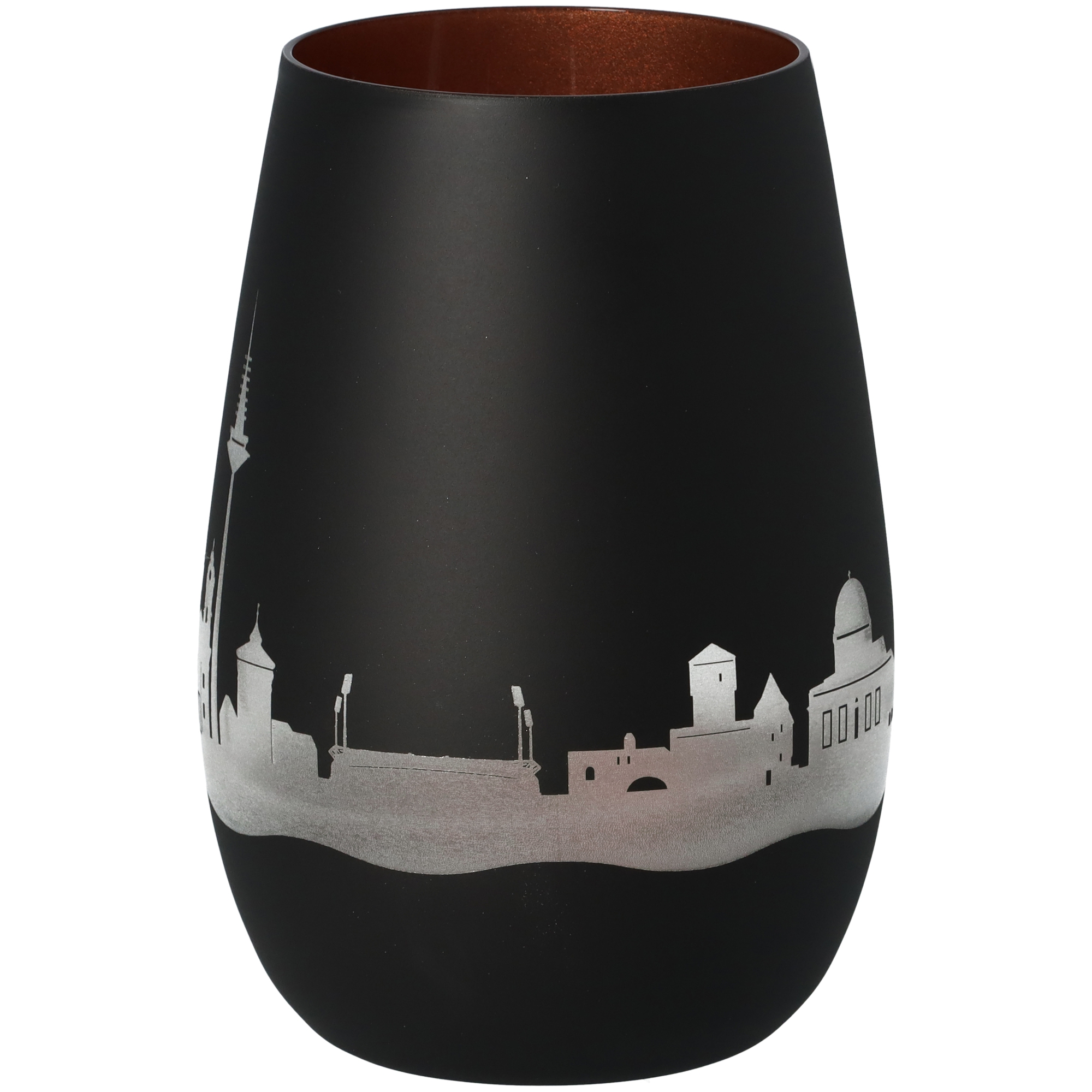 Windlicht Skyline Nürnberg Schwarz/Bronze Windlicht Skyline Nürnberg Schwarz/Bronze